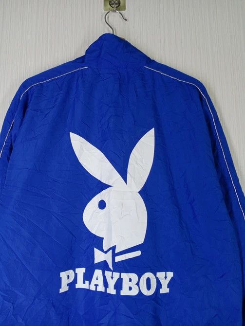 Playboy Vintage 90s Playboy Big Logo Windbreaker Jacket Size US L / EU 52-54 / 3 - 4 Thumbnail