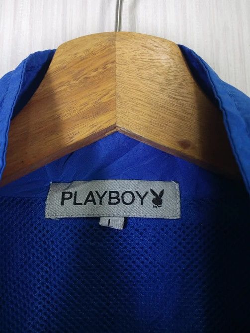 Playboy Vintage 90s Playboy Big Logo Windbreaker Jacket Size US L / EU 52-54 / 3 - 8 Thumbnail