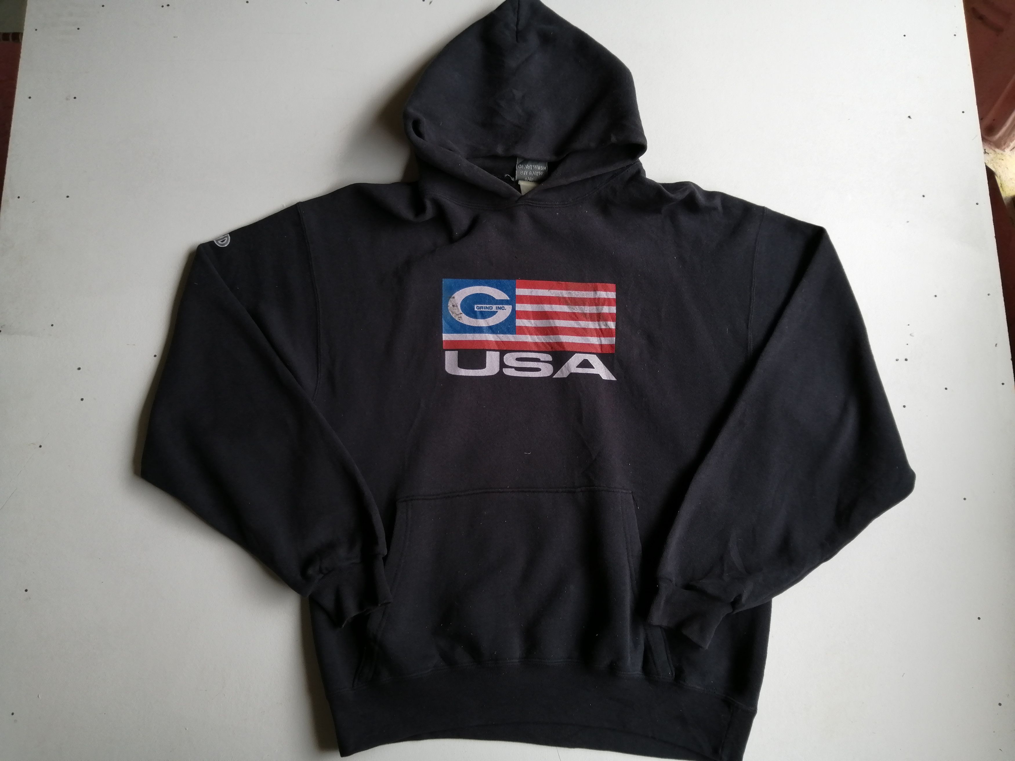 Designer Vintage Grind USA Hoodie Sweatshirt Size US L / EU 52-54 / 3 - 2 Thumbnail