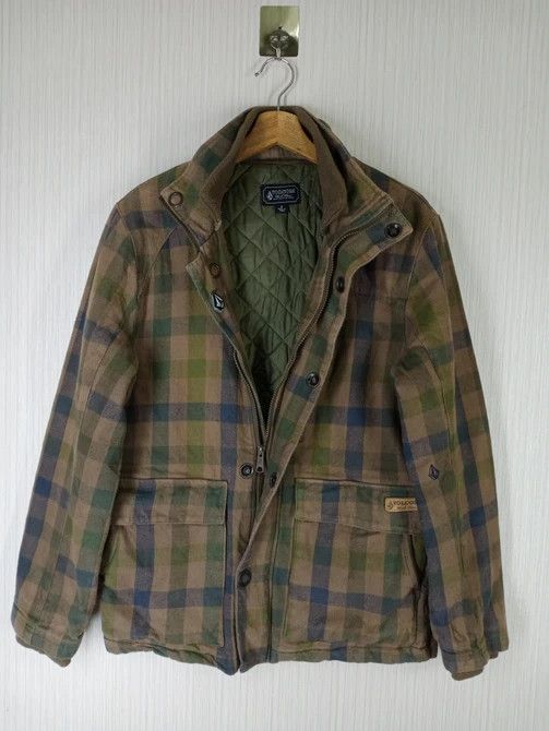 Rare Vintage Volcom Work wear Plaid Jacket