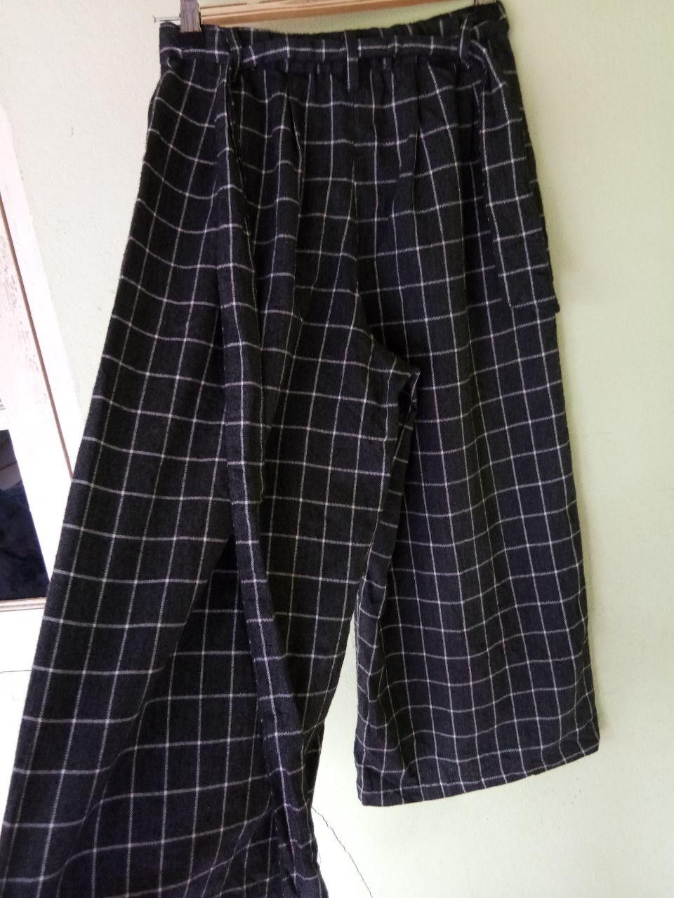 Designer Vintage Mezza Piano Flannel Palazzo Pants Size US 26 / EU 42 - 7 Thumbnail