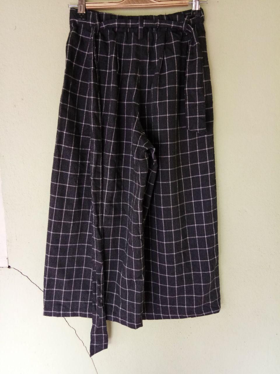 Designer Vintage Mezza Piano Flannel Palazzo Pants Size US 26 / EU 42 - 8 Thumbnail