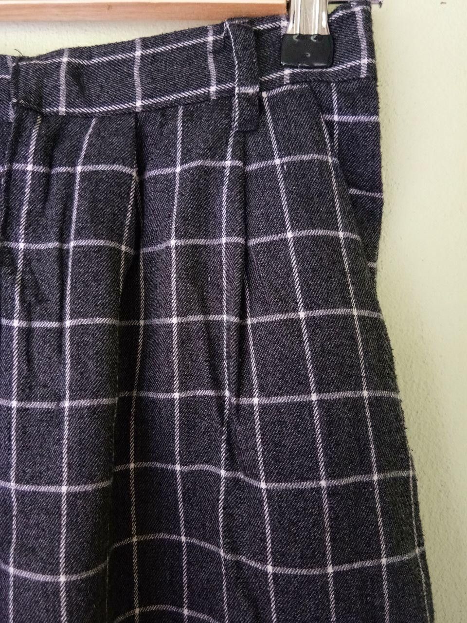 Designer Vintage Mezza Piano Flannel Palazzo Pants Size US 26 / EU 42 - 4 Thumbnail