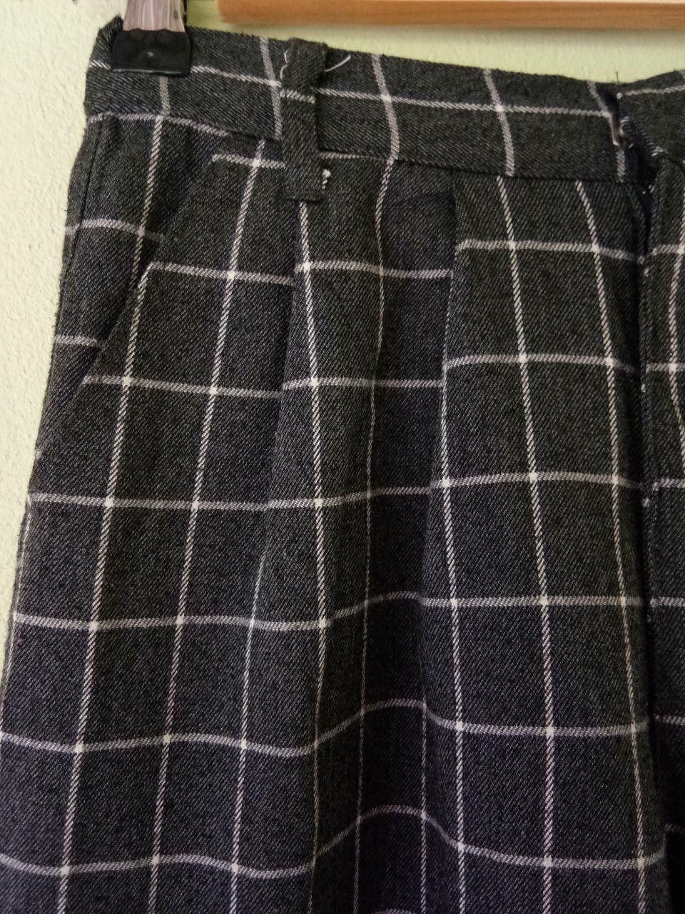 Designer Vintage Mezza Piano Flannel Palazzo Pants Size US 26 / EU 42 - 5 Thumbnail
