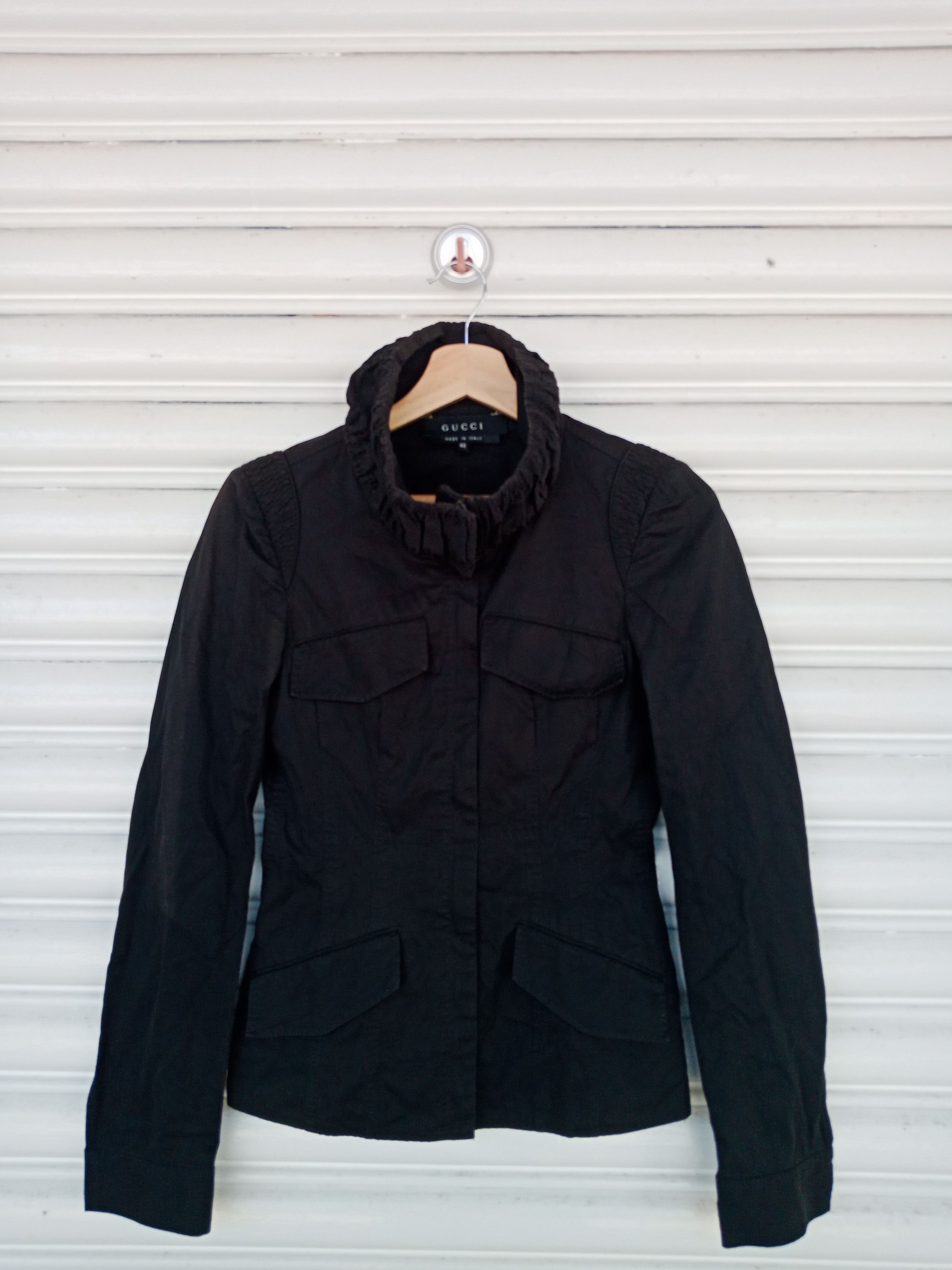 Gucci Gucci Pleated Wrinkled Jacket Made in Italy Size S / US 4 / IT 40 - 1 Thumbnail