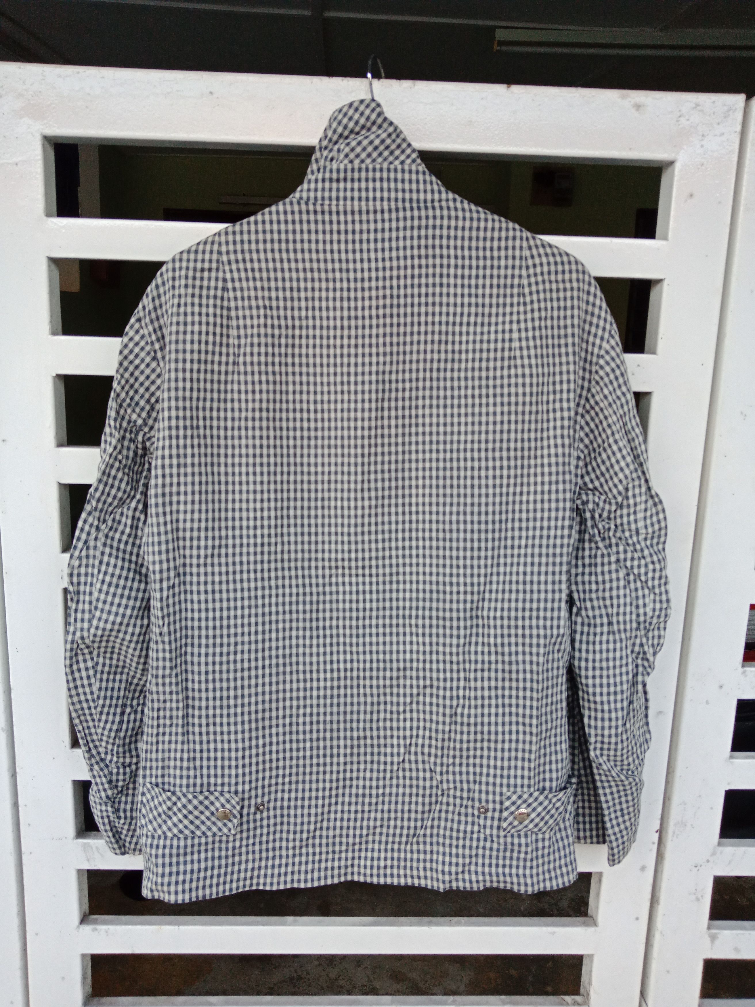 Burberry Burberry White Blue Checkered Light Jacket Made in Italy Size US L / EU 52-54 / 3 - 2 Thumbnail