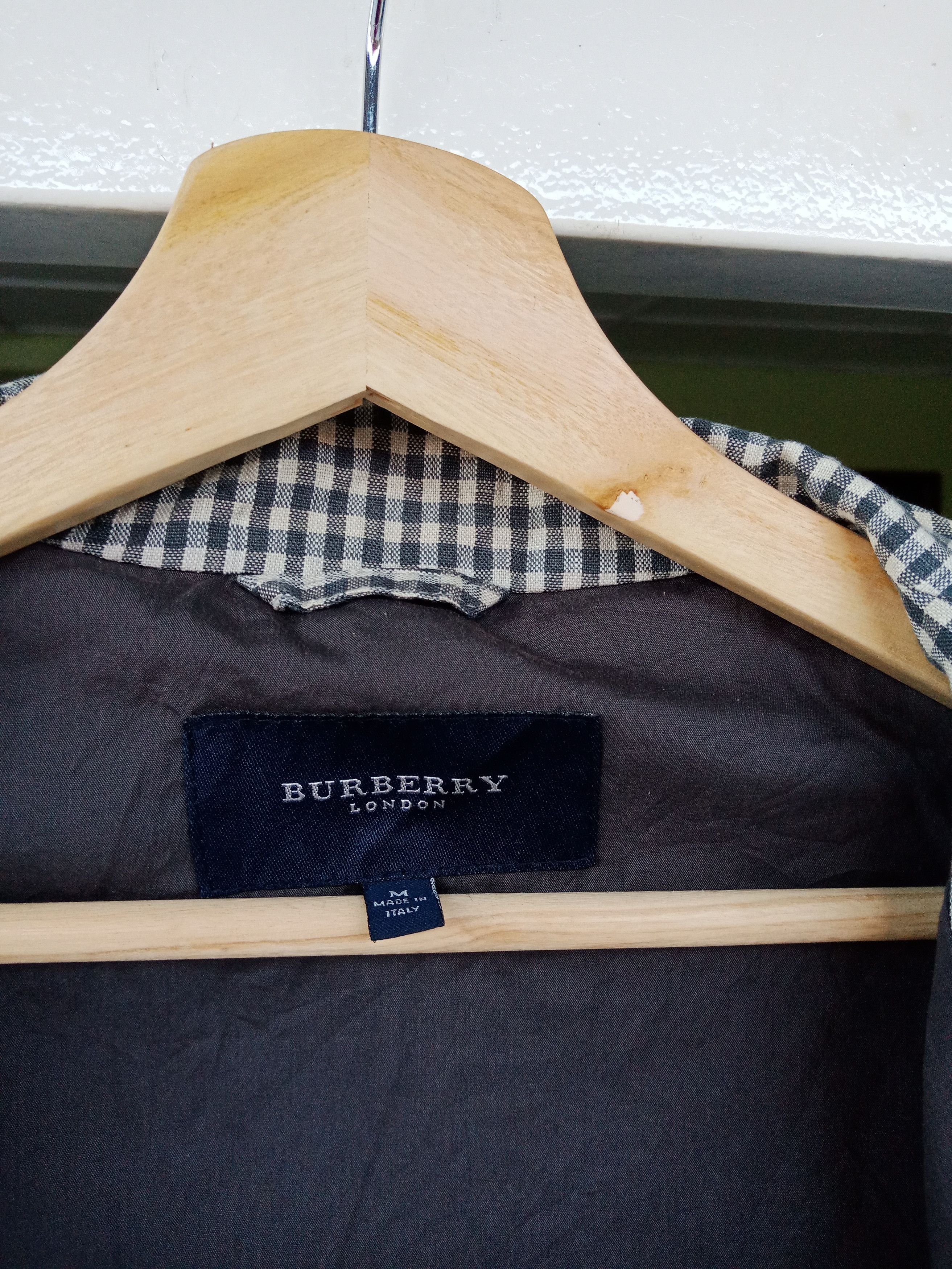 Burberry Burberry White Blue Checkered Light Jacket Made in Italy Size US L / EU 52-54 / 3 - 15 Thumbnail