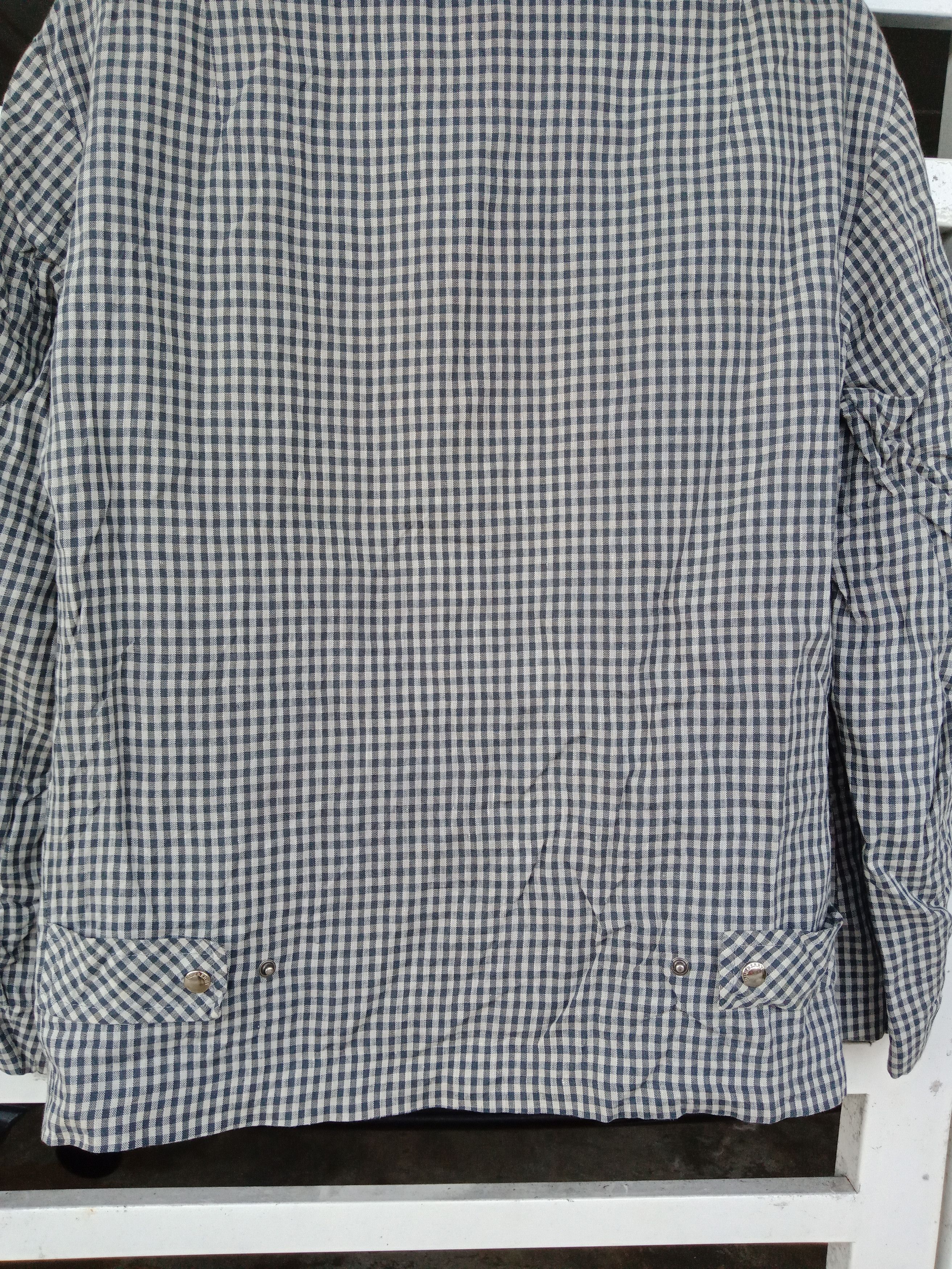 Burberry Burberry White Blue Checkered Light Jacket Made in Italy Size US L / EU 52-54 / 3 - 8 Thumbnail