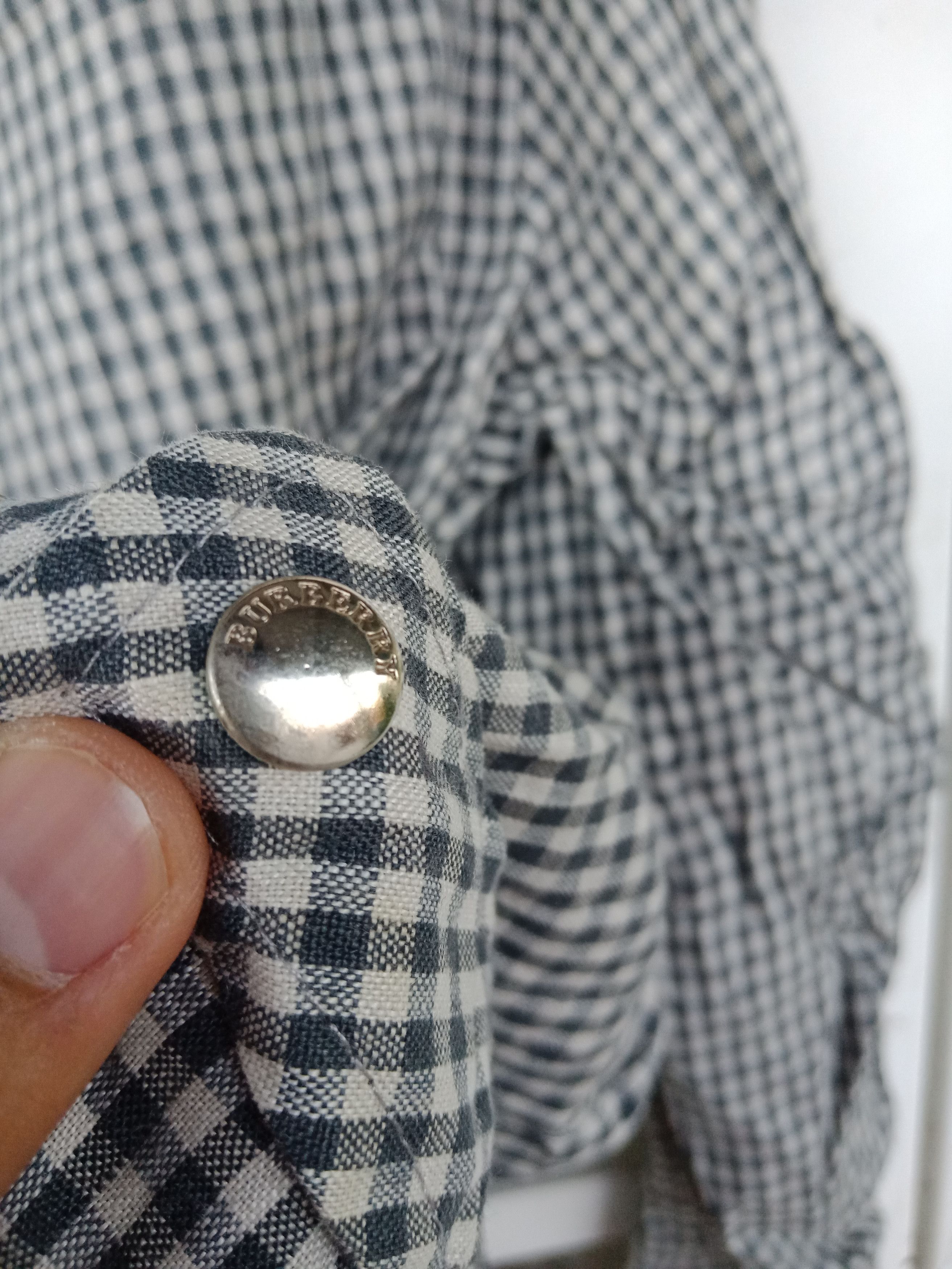 Burberry Burberry White Blue Checkered Light Jacket Made in Italy Size US L / EU 52-54 / 3 - 9 Thumbnail