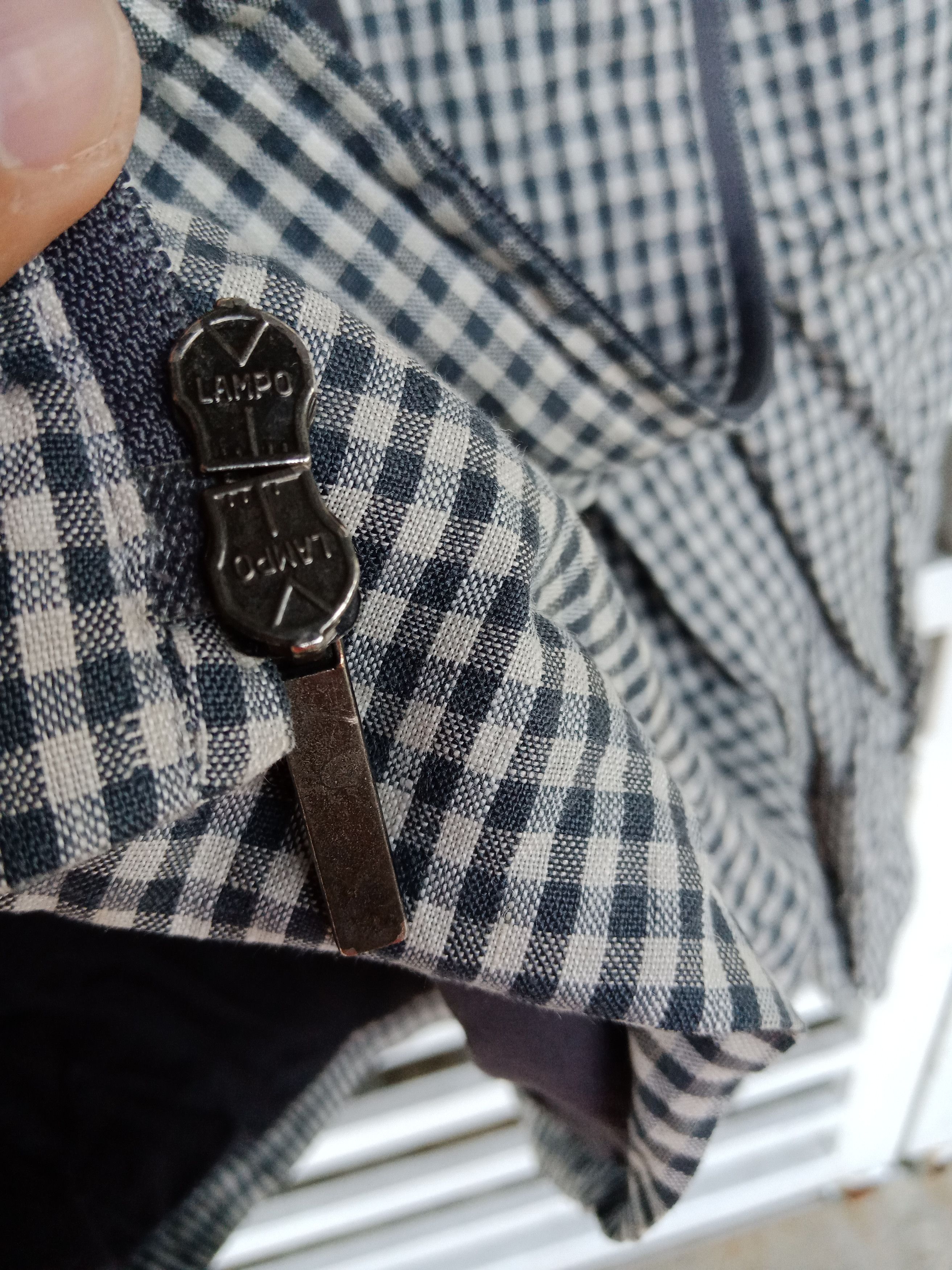Burberry Burberry White Blue Checkered Light Jacket Made in Italy Size US L / EU 52-54 / 3 - 14 Thumbnail