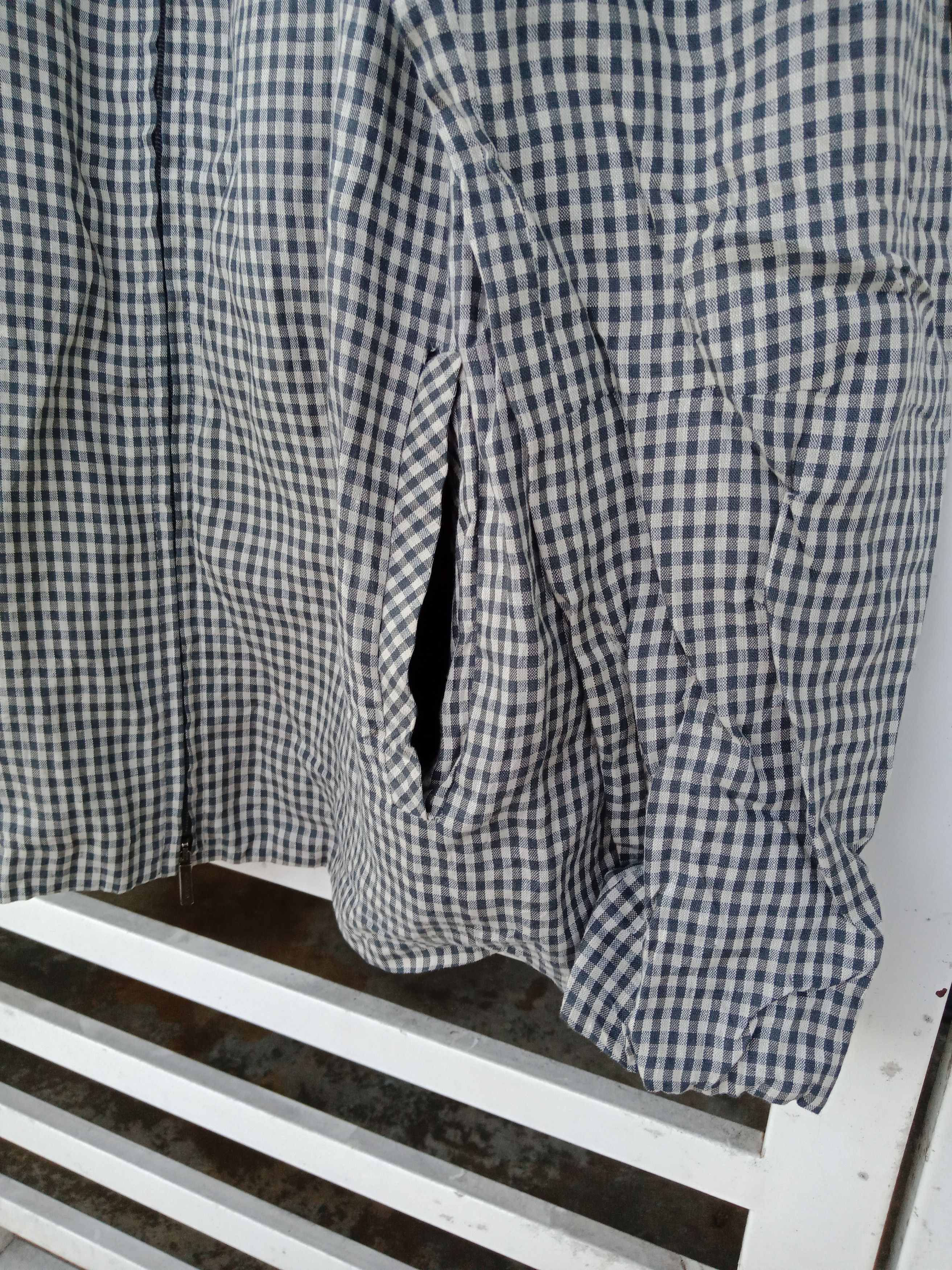 Burberry Burberry White Blue Checkered Light Jacket Made in Italy Size US L / EU 52-54 / 3 - 6 Thumbnail