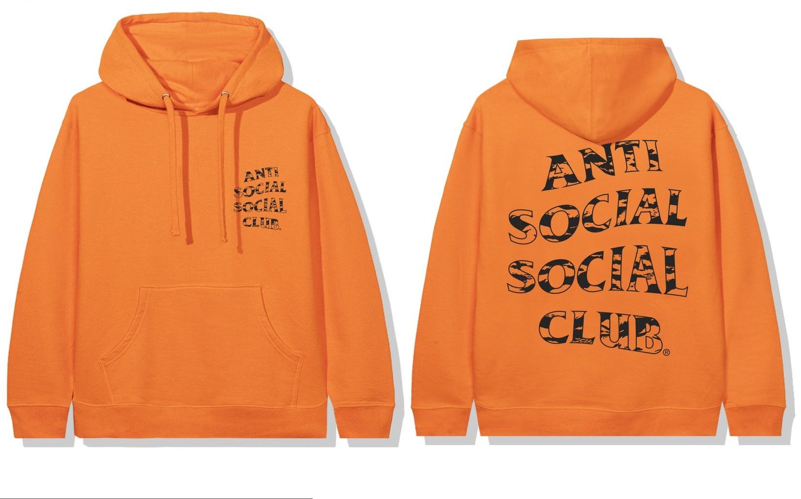 Anti Social Social Club DS ASSC Black Camo Logo Country Orange Hoodie Bape MagOC Grailed