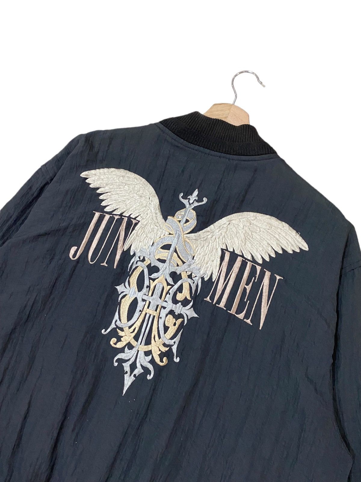 Japanese Brand × Jun Takahashi ⚡️ICONIC! VTG JUN MEN EMBROIDERY REVERSIBLE BOMBERS JACKET Size US L / EU 52-54 / 3 - 5 Thumbnail
