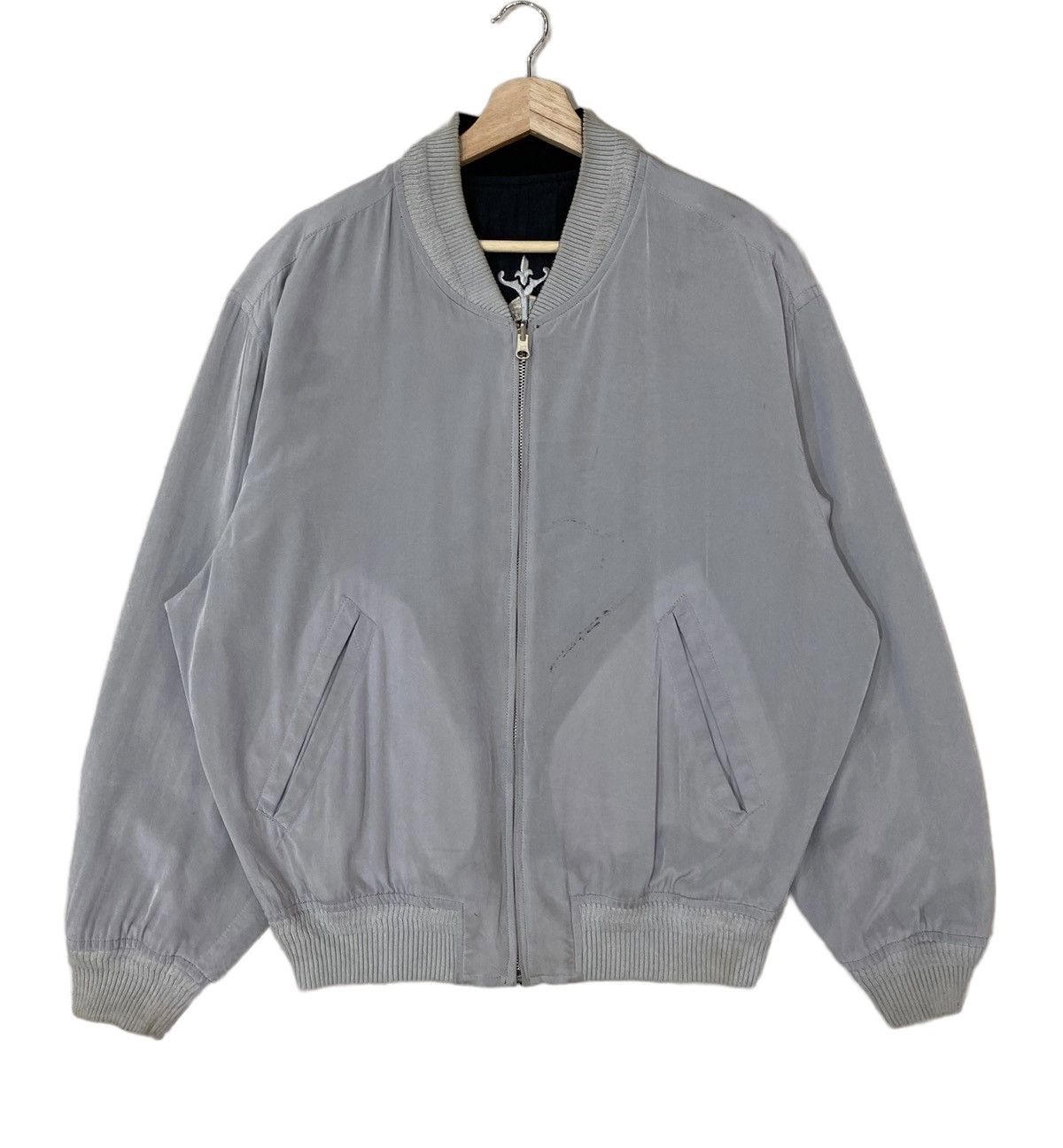 Japanese Brand × Jun Takahashi ⚡️ICONIC! VTG JUN MEN EMBROIDERY REVERSIBLE BOMBERS JACKET Size US L / EU 52-54 / 3 - 6 Thumbnail