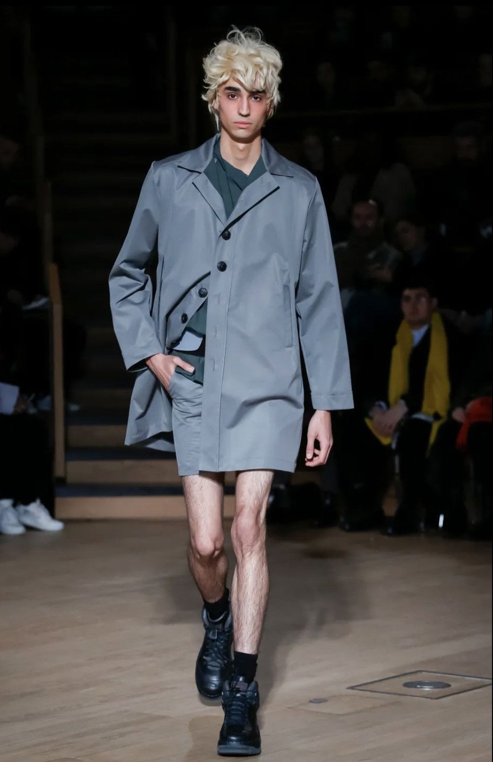 Kiko Kostadinov matching trench coat and shorts from Kiko Kostadinov ...