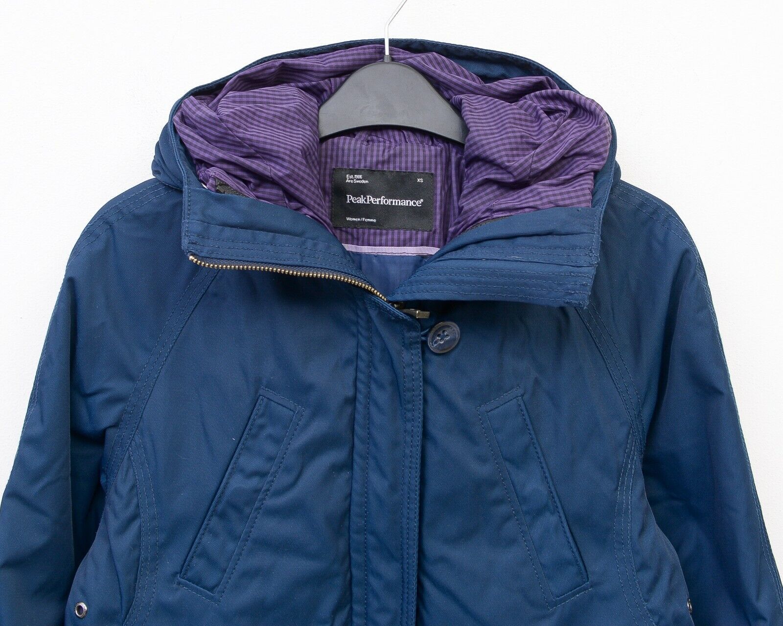 Peak Performance BEA Parka Womens XS Warm Jacket Coat EU 32 Blue Long Hooded Size XS / US 0-2 / IT 36-38 - 2 Thumbnail