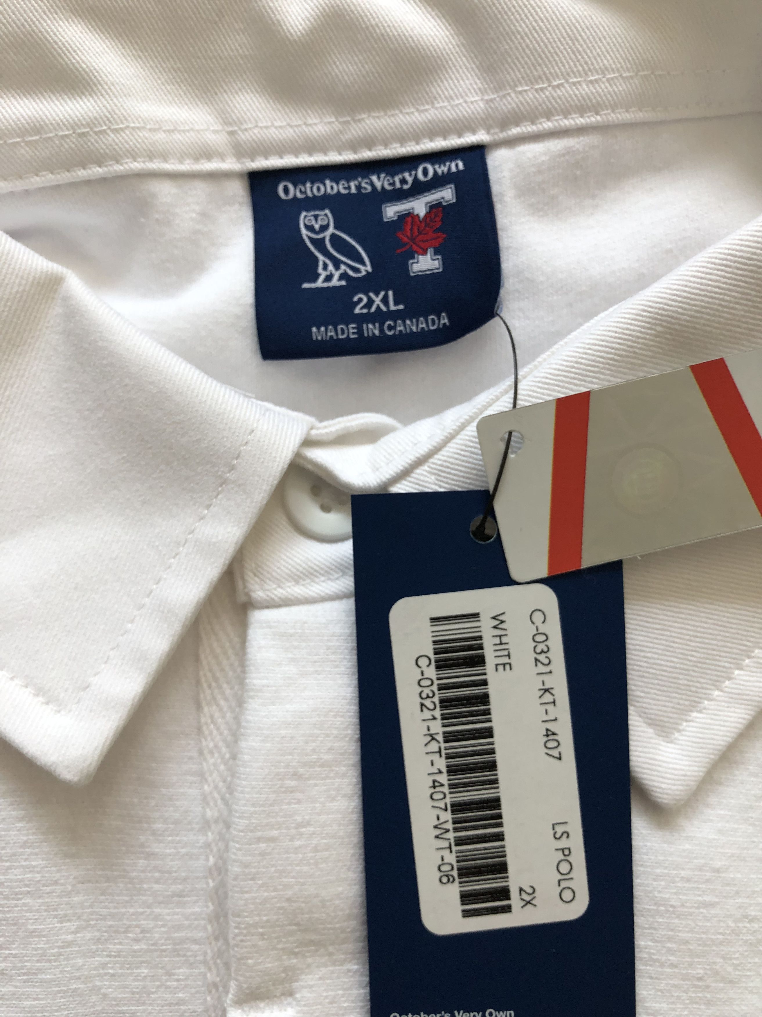 Drake OVO X UofT University of Toronto Rugby Polo - White Size US XXL / EU 58 / 5 - 8 Thumbnail