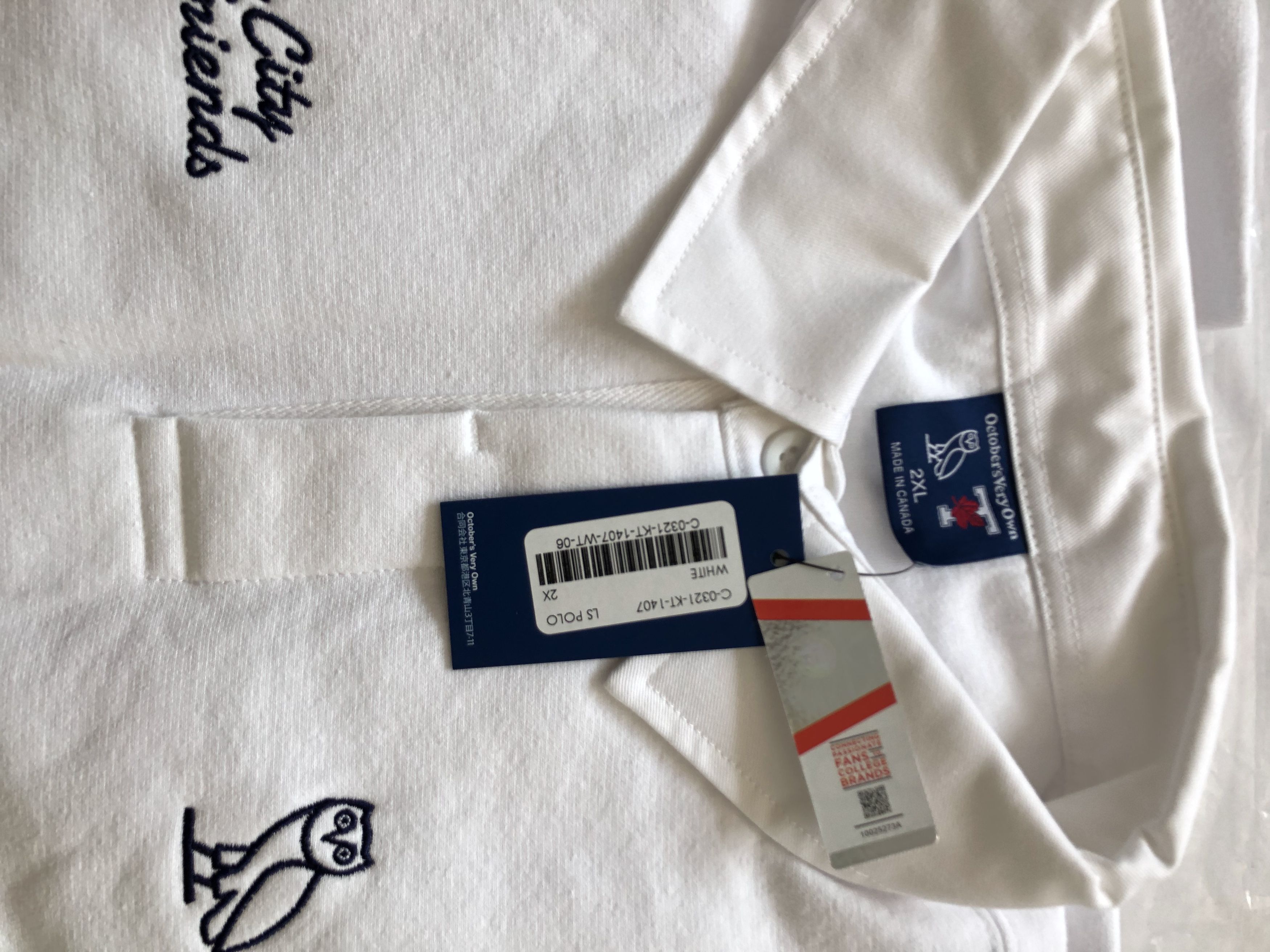 Drake OVO X UofT University of Toronto Rugby Polo - White Size US XXL / EU 58 / 5 - 7 Thumbnail