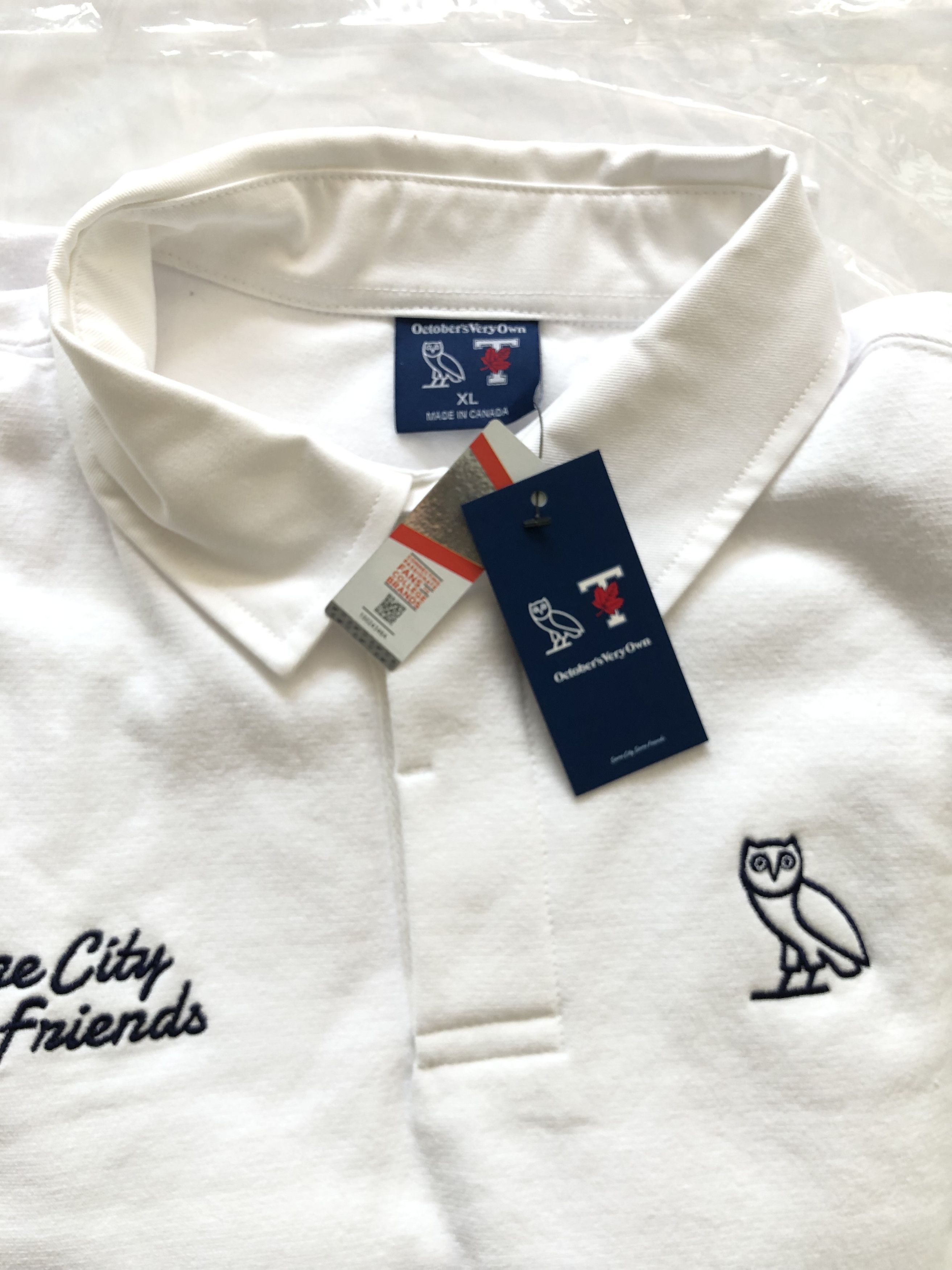 Drake OVO X UofT University of Toronto Rugby Polo - White Size US XL / EU 56 / 4 - 7 Thumbnail