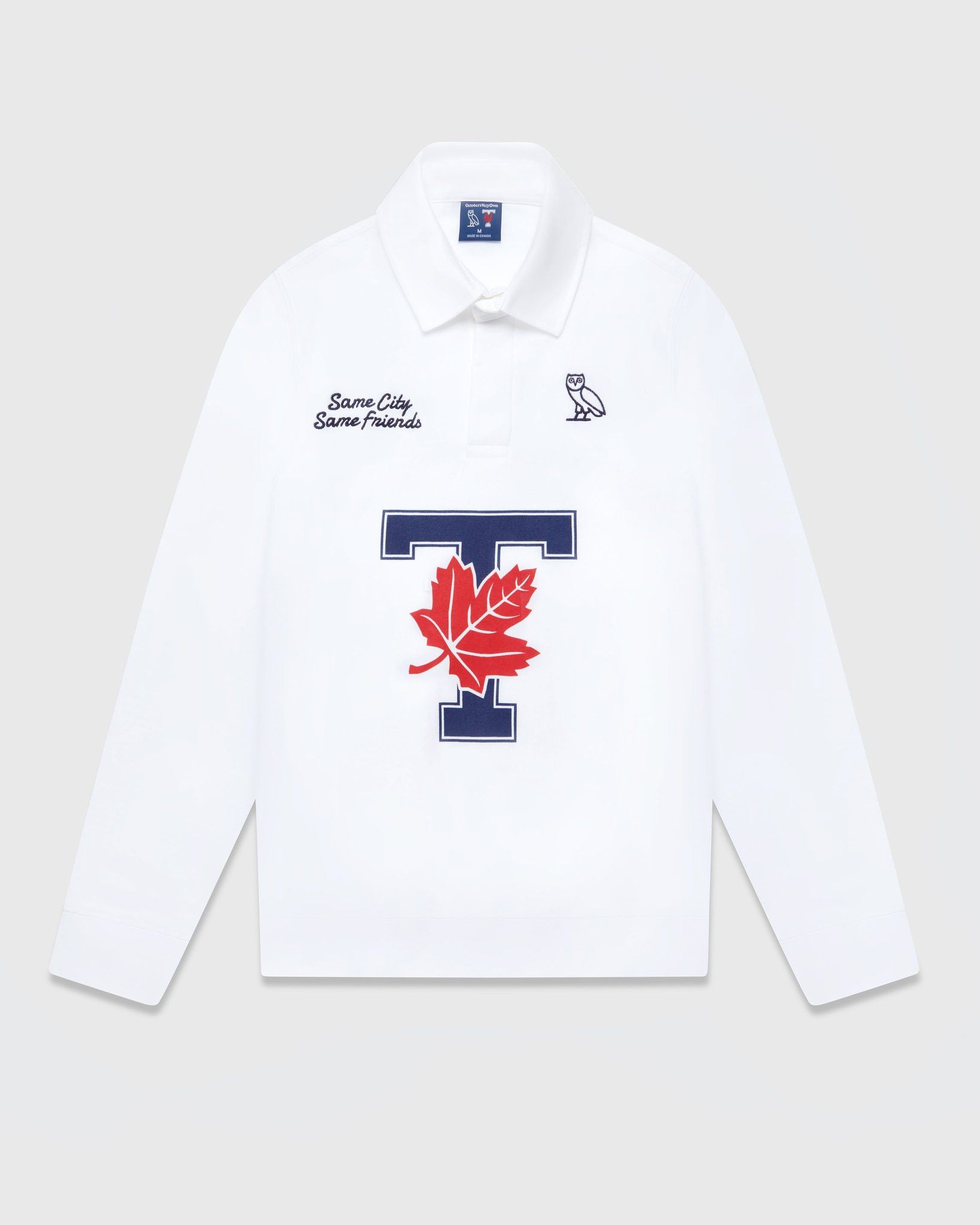 Drake OVO X UofT University of Toronto Rugby Polo - White Size US XL / EU 56 / 4 - 5 Thumbnail