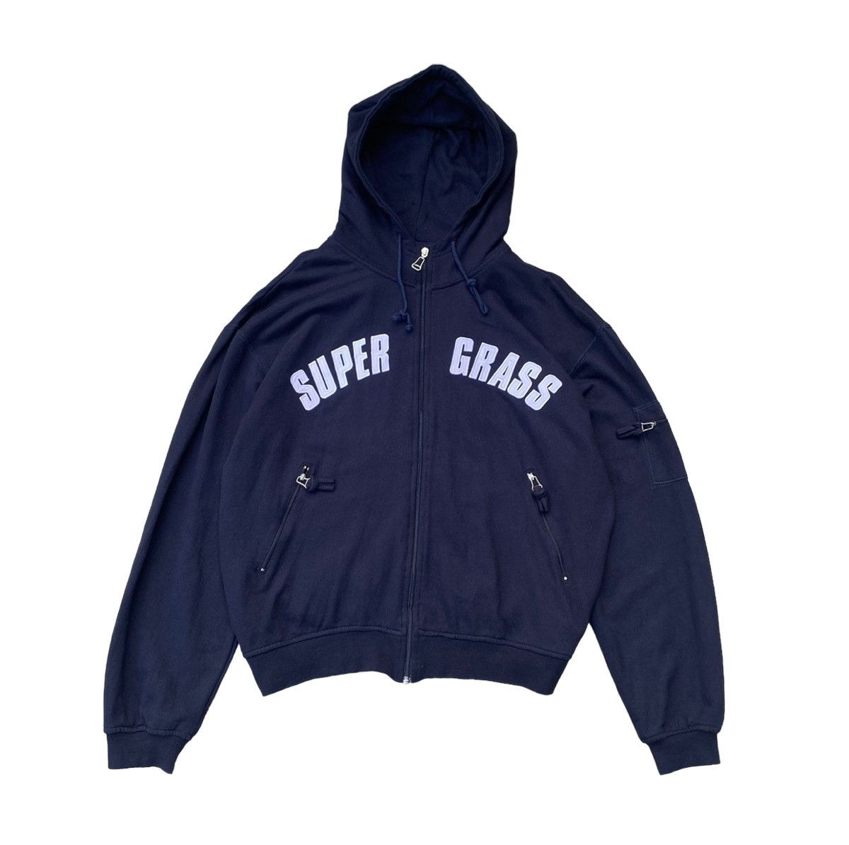 Band Tees 1990s Super Grass Blue Grape hoodie Size US XL / EU 56 / 4 - 1 Thumbnail