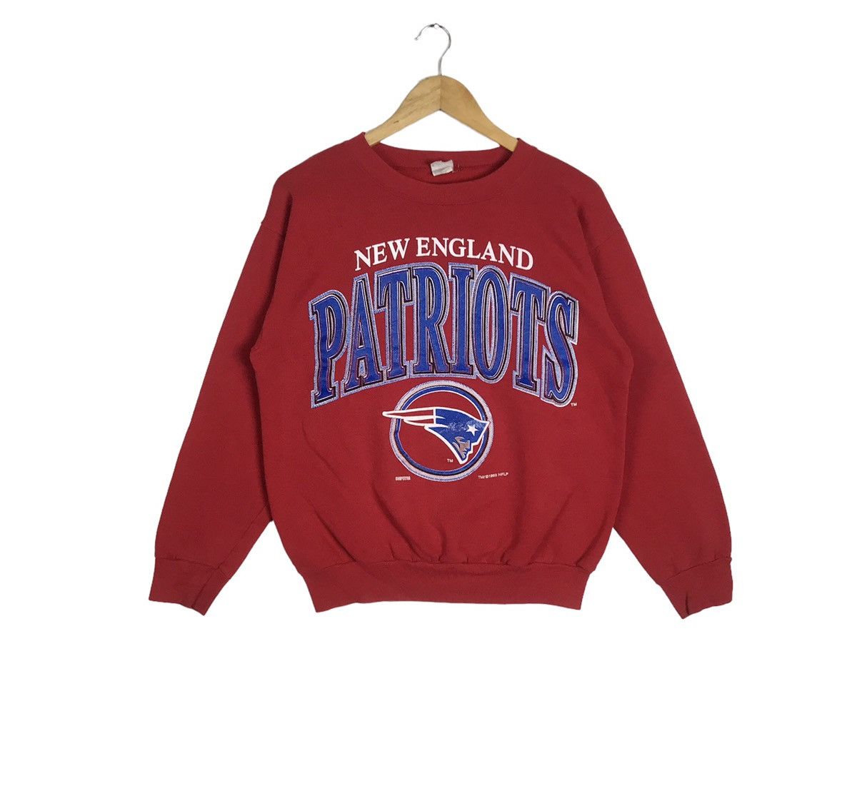 NFL Vintage 1993 NFL New England Patriots Made in Usa Sweatshirt Size US L / EU 52-54 / 3 - 1 Thumbnail