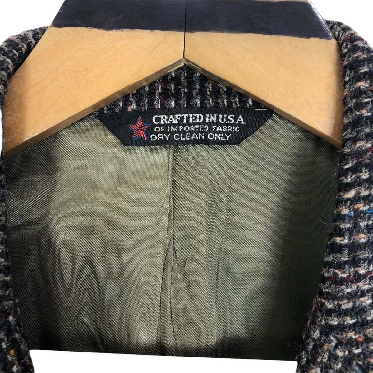 Harris Tweed Vintage 90s Harris Tweed X George Barry Wool Tweed Coat Size 38S - 9 Thumbnail