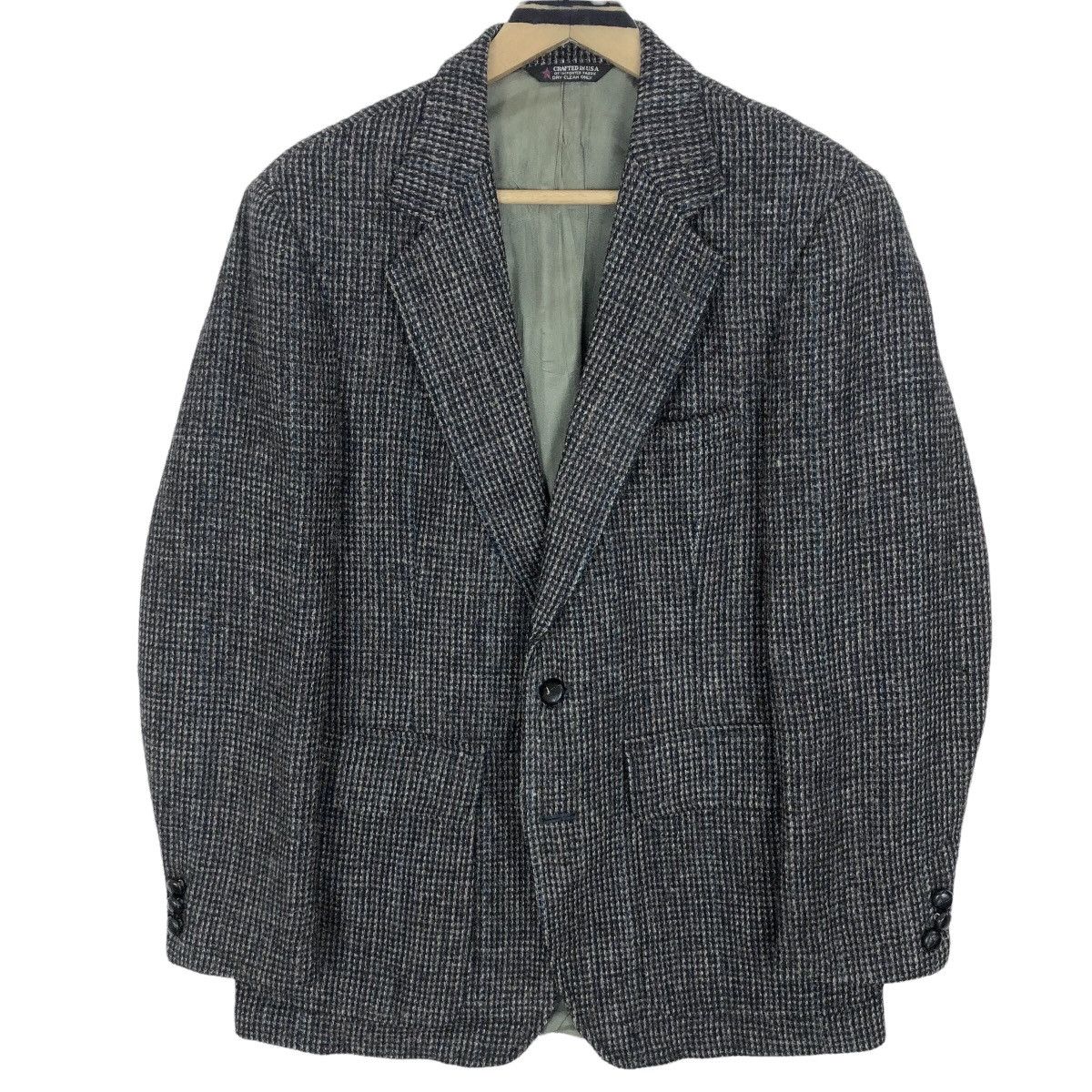 Harris Tweed Vintage 90s Harris Tweed X George Barry Wool Tweed Coat Size 38S - 1 Thumbnail