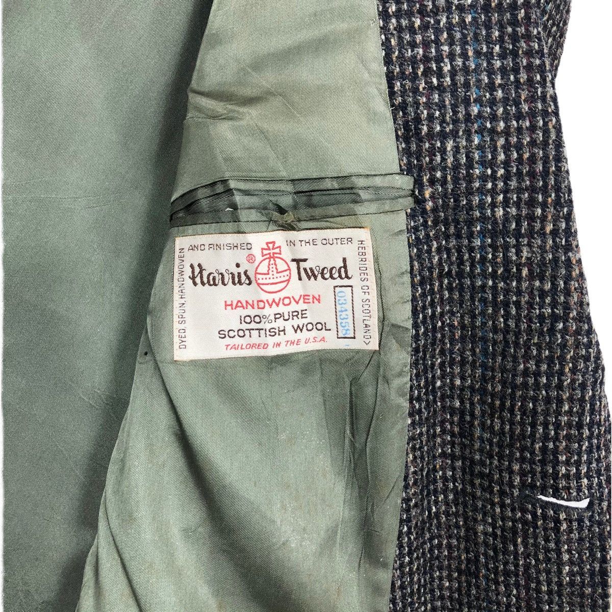 Harris Tweed Vintage 90s Harris Tweed X George Barry Wool Tweed Coat Size 38S - 10 Thumbnail