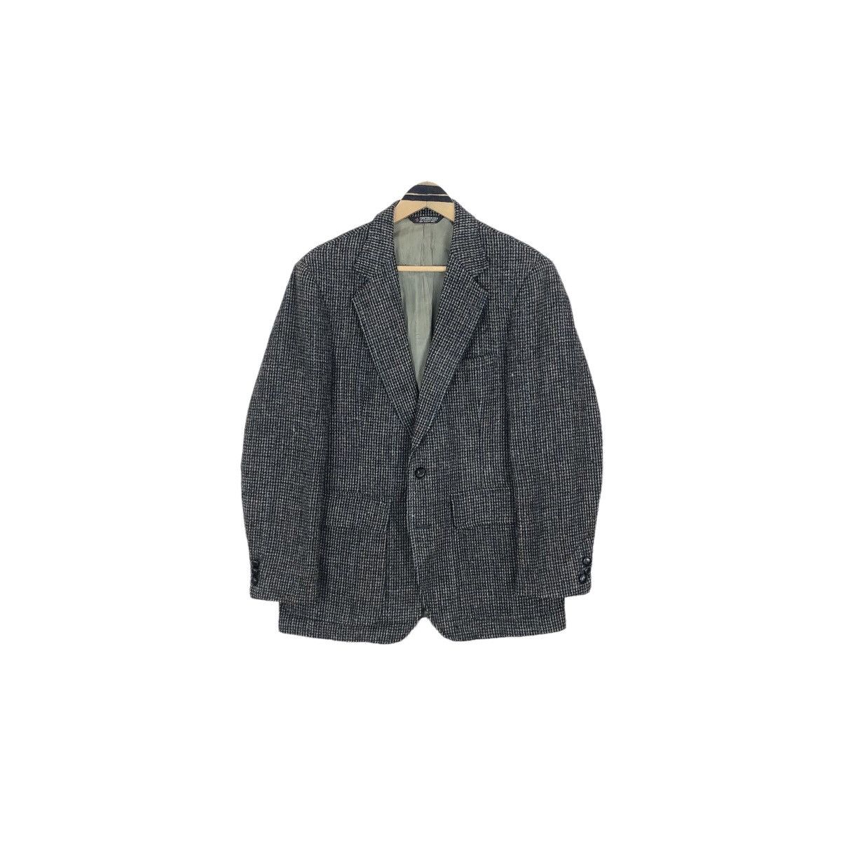 Harris Tweed Vintage 90s Harris Tweed X George Barry Wool Tweed Coat Size 38S - 2 Thumbnail