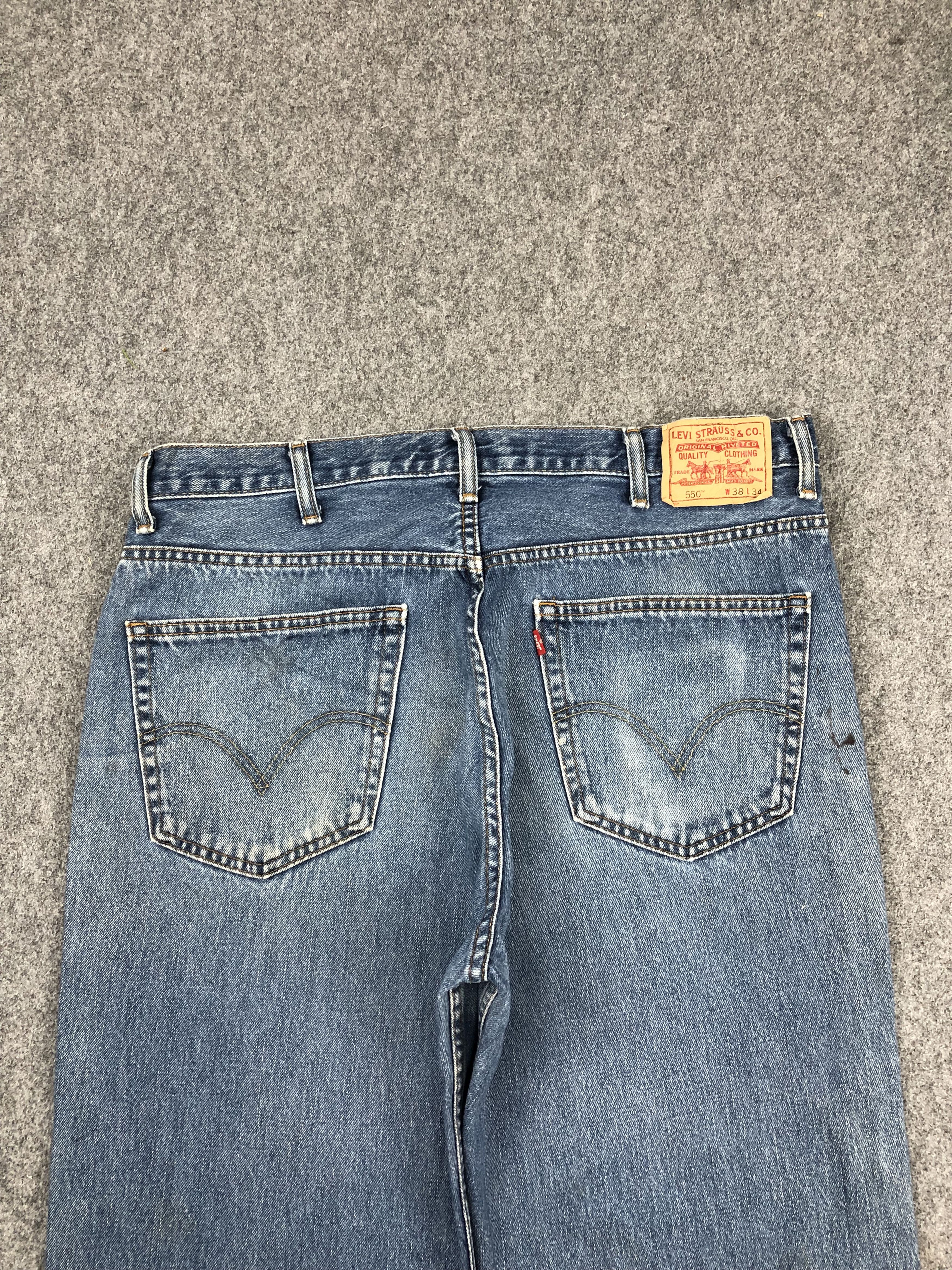 Levi's Faded Blue Vintage Levis 550 Jeans DP1418 Size US 38 / EU 54 - 4 Thumbnail