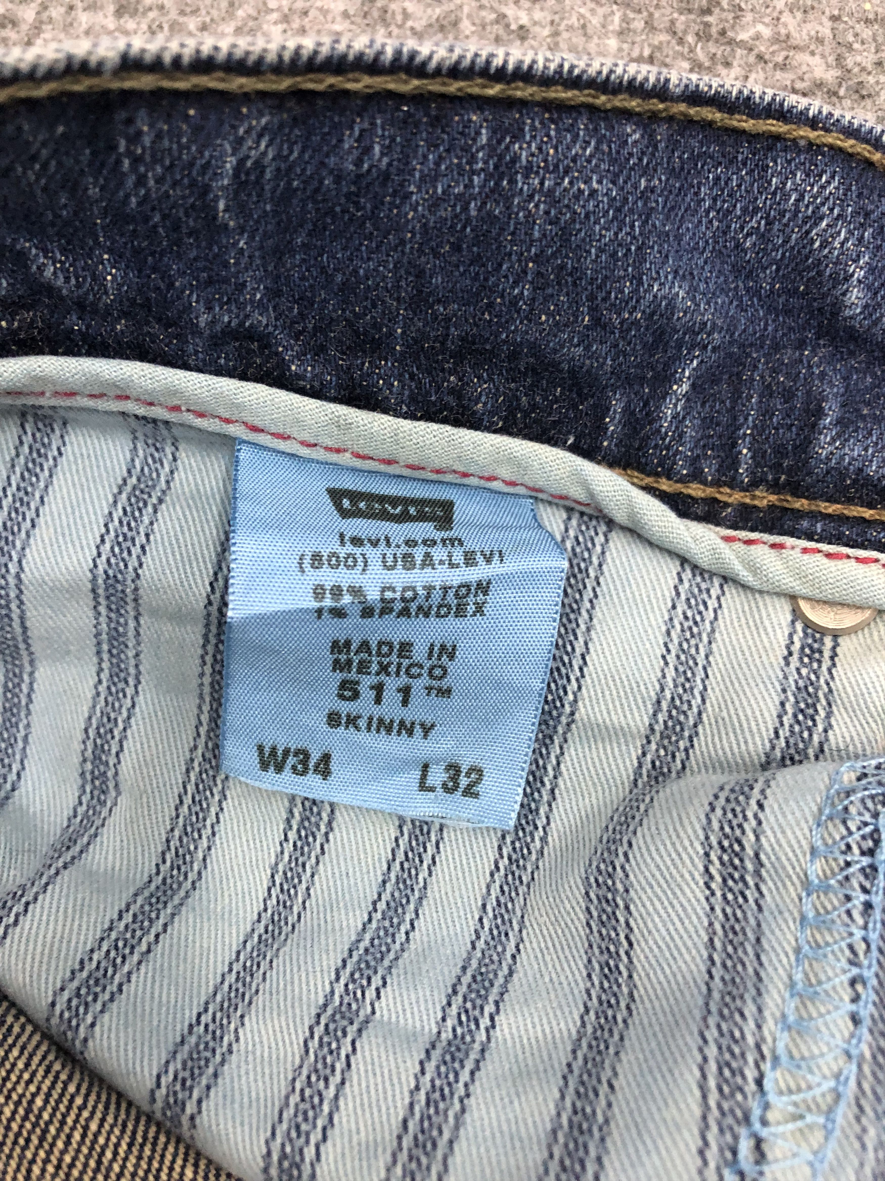 Levi's Vintage Levis 511 Jeans Sun Faded DP1111 Size US 37 - 7 Thumbnail