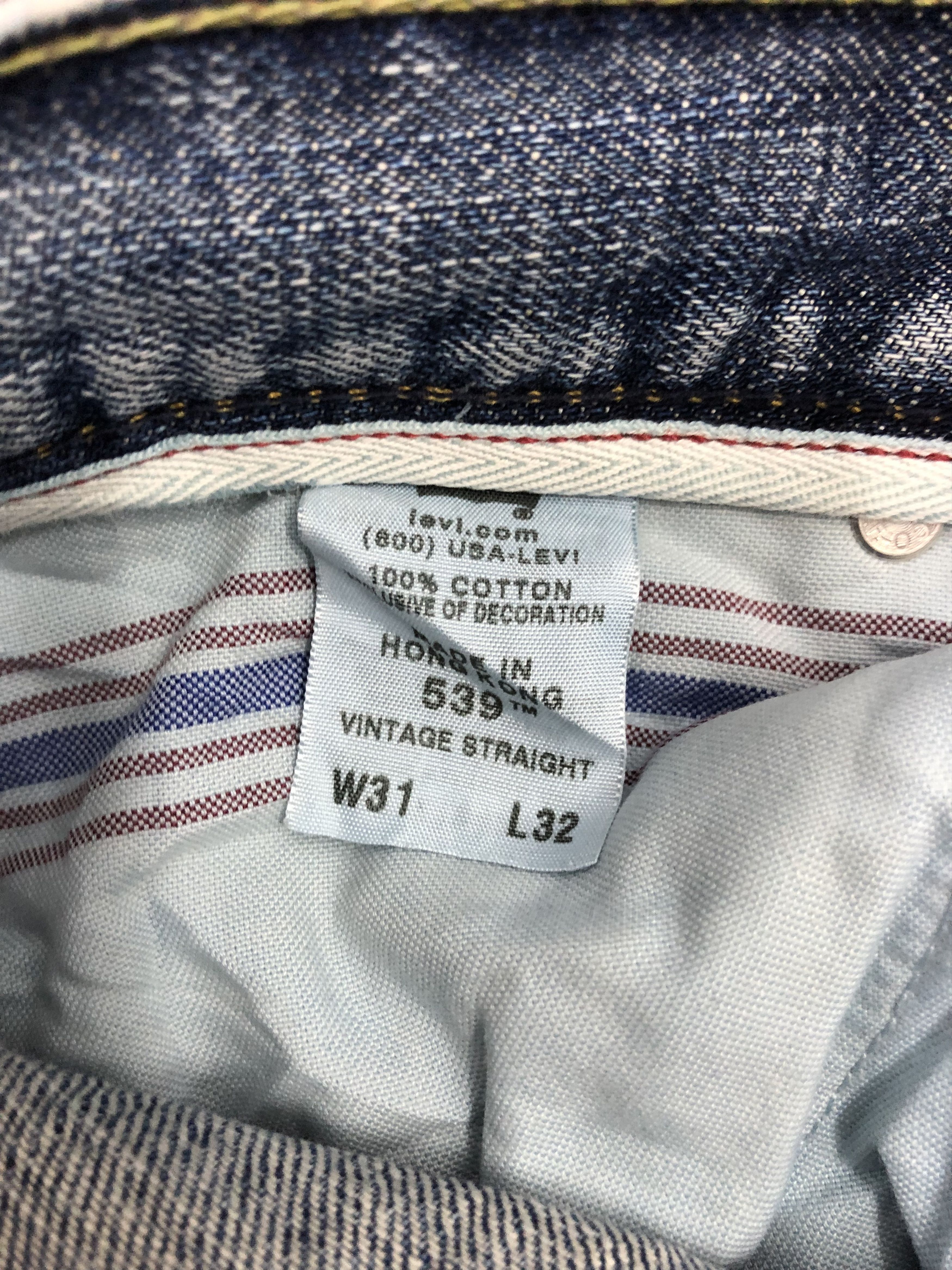 Levi's × Vintage Vintage Levis 539 Light Wash Jeans DP1113 Size US 33 - 12 Thumbnail