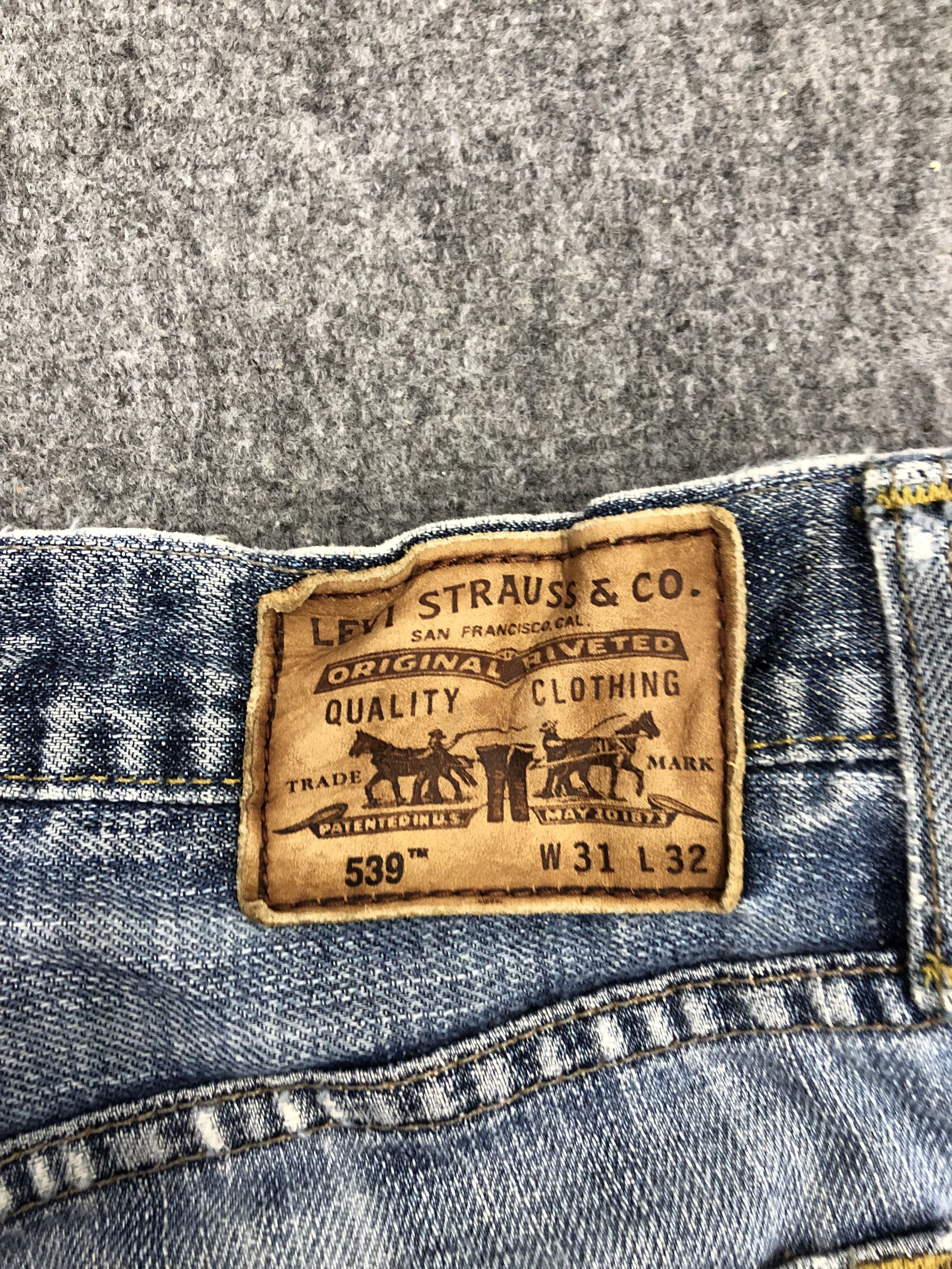 Levi's × Vintage Vintage Levis 539 Light Wash Jeans DP1113 Size US 33 - 5 Thumbnail