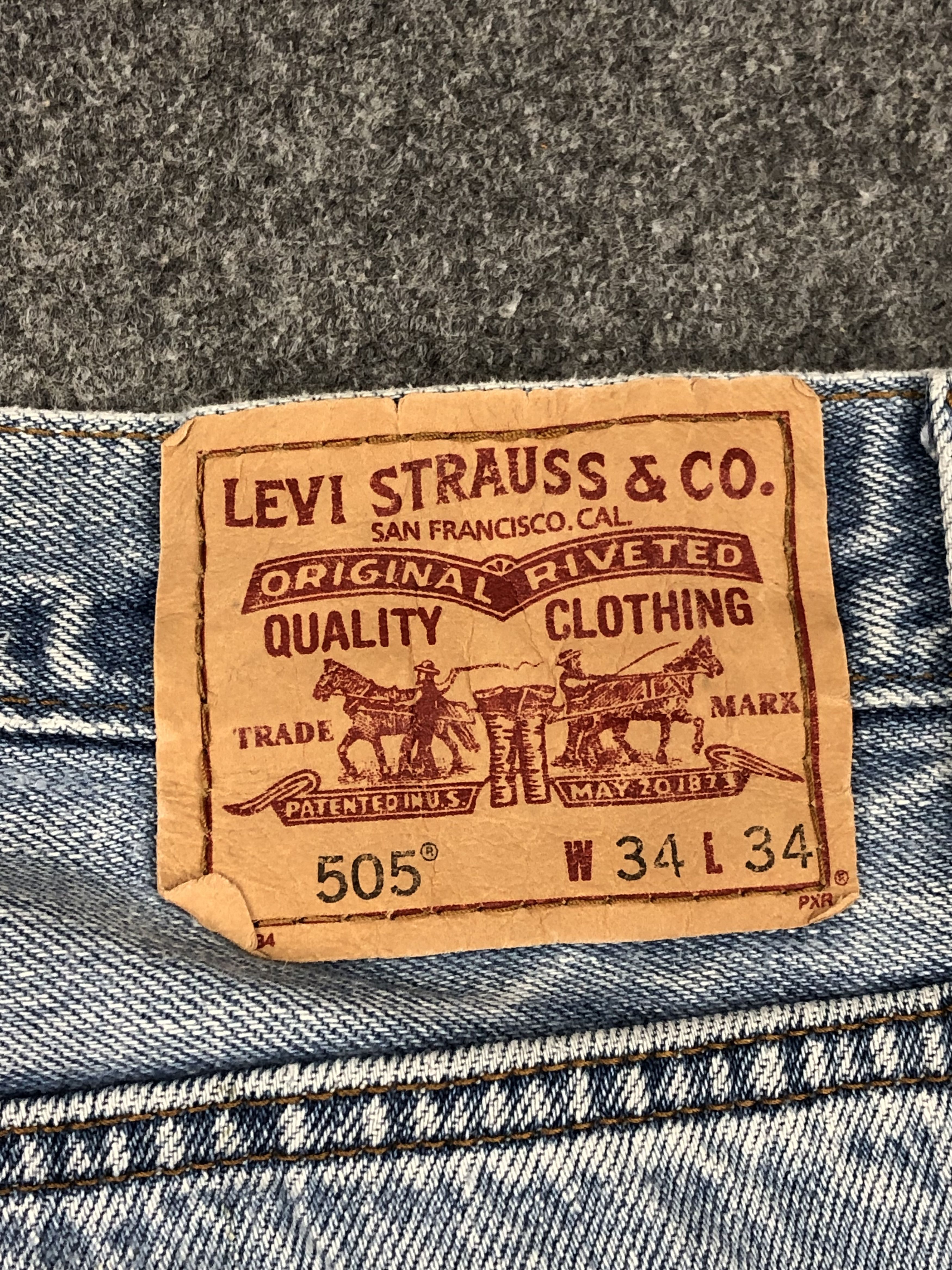 Levi's Vintage Levis 505 Light Wash Jeans DP1465 Size US 33 - 5 Thumbnail