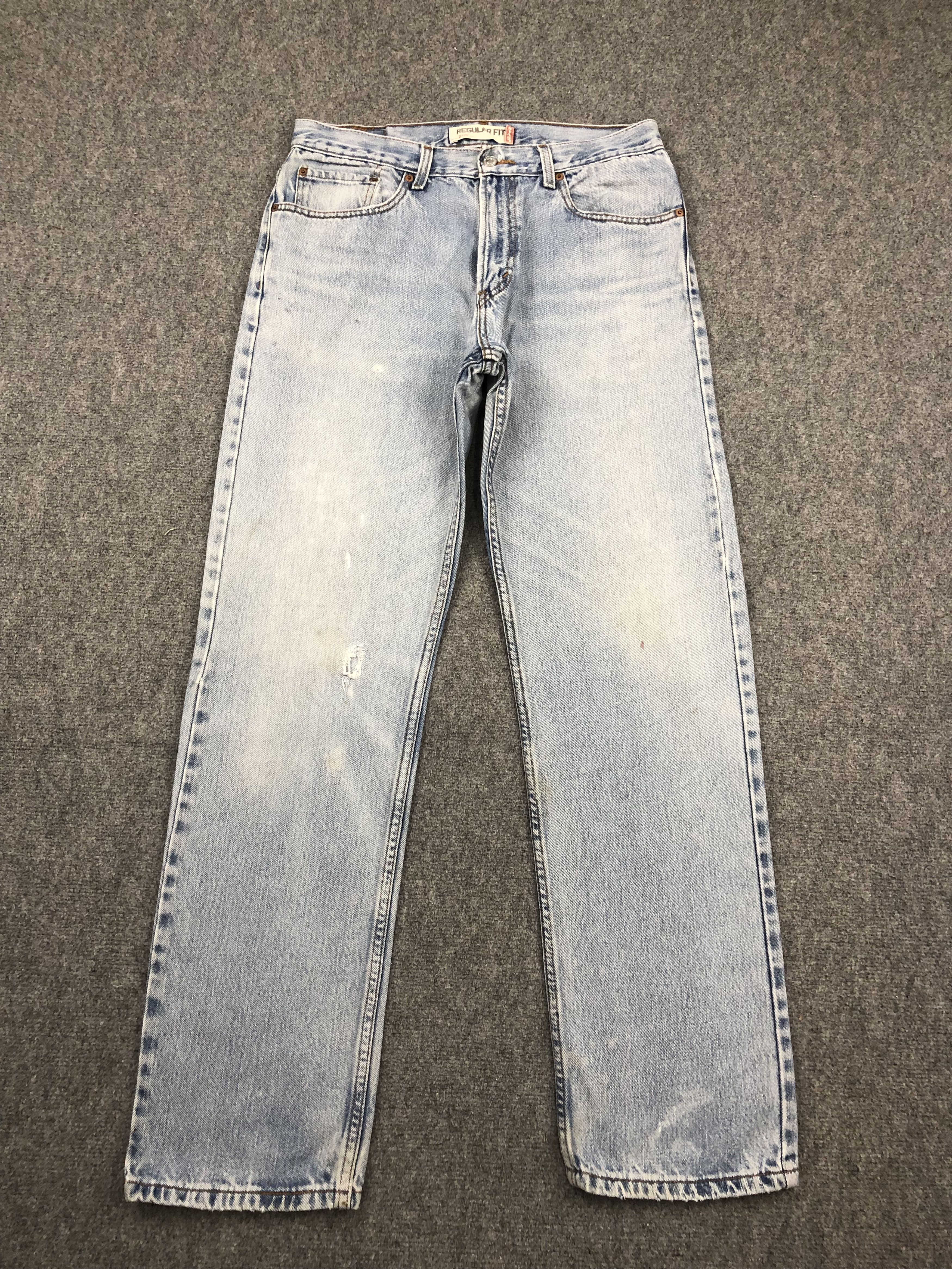 Levi's Vintage Levis 505 Light Wash Jeans DP1465 Size US 33 - 1 Thumbnail