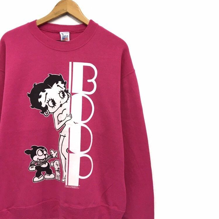 Cartoon Network × Vintage × Warner Bros Vintage Betty Boop Crewneck Sweatshirt Size US L / EU 52-54 / 3 - 5 Thumbnail