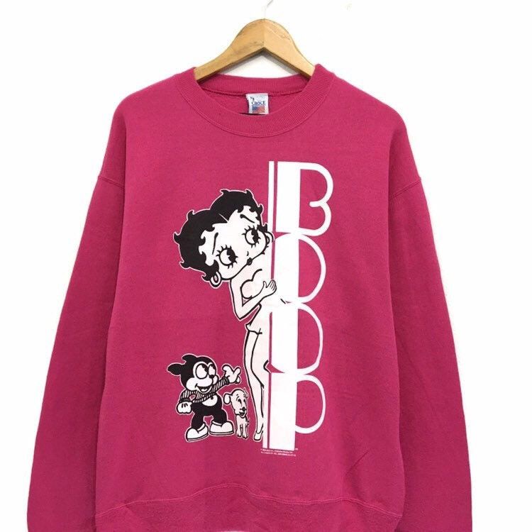 Cartoon Network × Vintage × Warner Bros Vintage Betty Boop Crewneck Sweatshirt Size US L / EU 52-54 / 3 - 3 Thumbnail