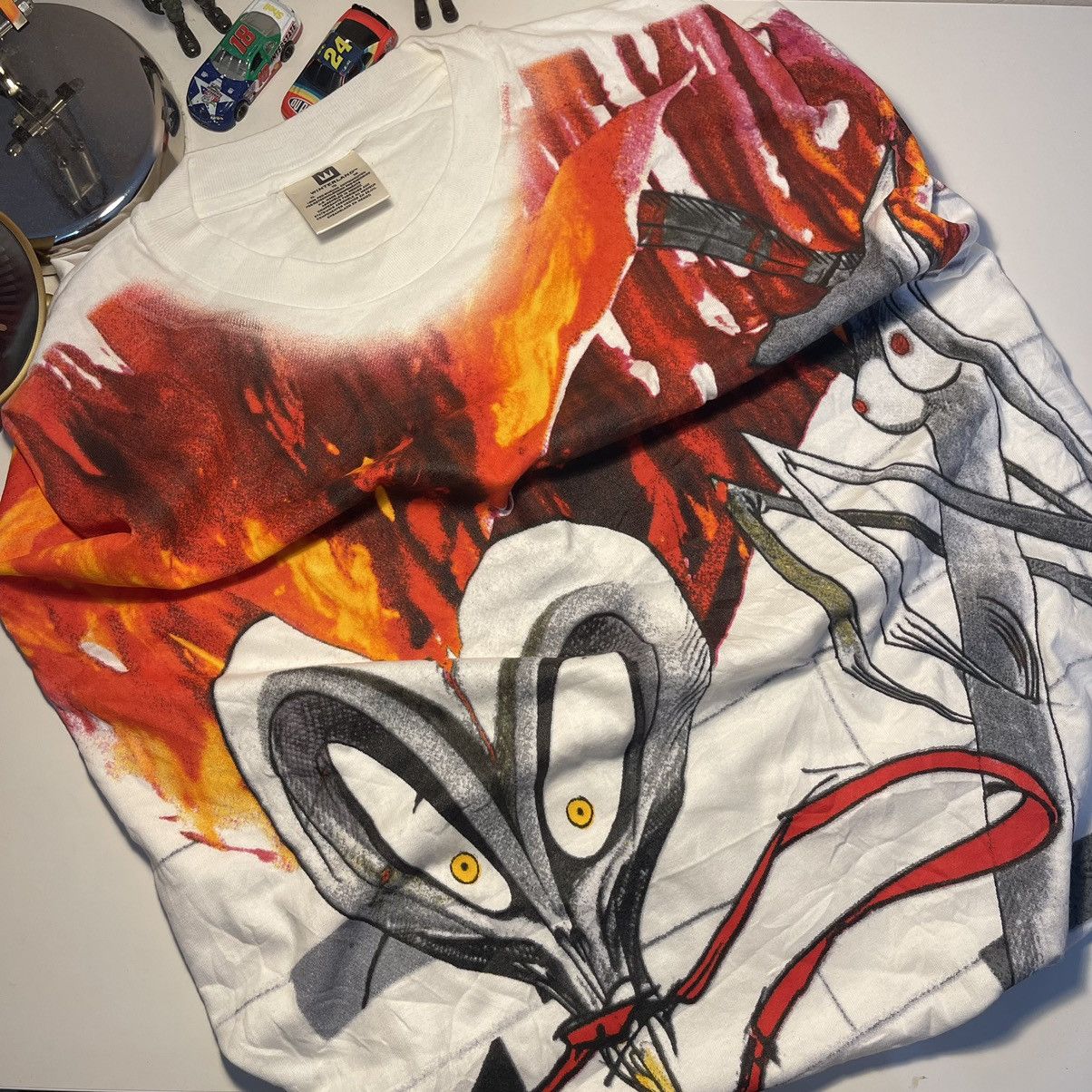 Band Tees × Pink Floyd × Vintage Vintage Pink Floyd The Wall Overprint 1999 Size US XL / EU 56 / 4 - 4 Thumbnail