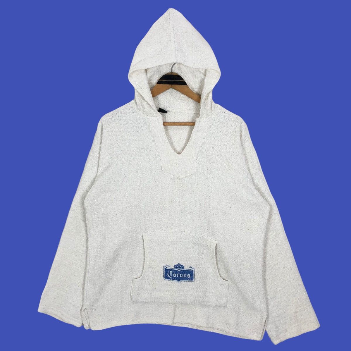 Baja East Vintage 90s Corona Beer Beach Club Baja Wool Hoodie Drug Rag Size US L / EU 52-54 / 3 - 2 Thumbnail