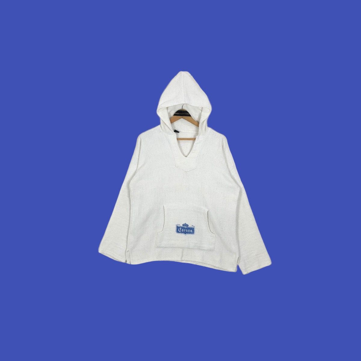 Baja East Vintage 90s Corona Beer Beach Club Baja Wool Hoodie Drug Rag Size US L / EU 52-54 / 3 - 3 Thumbnail