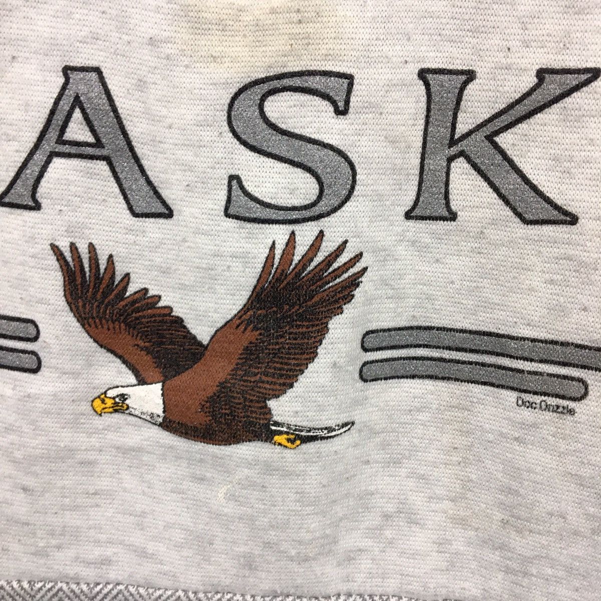Vintage Vintage 90s ALASKA Half Zip Sweatshirt Size M / US 6-8 / IT 42-44 - 7 Thumbnail