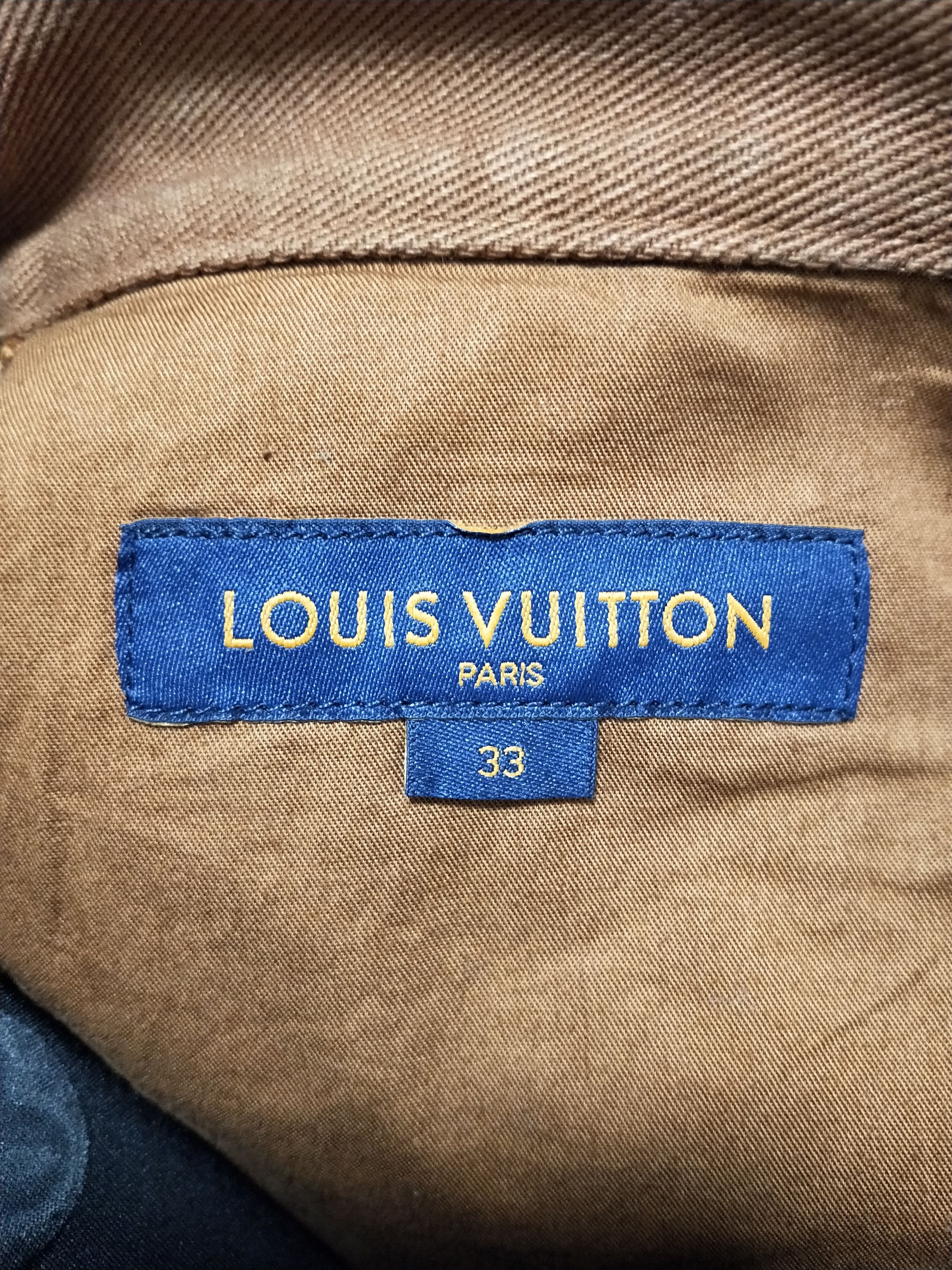 Louis Vuitton Monogram Detail Carpenter Denim Pants Size US 33 - 6 Thumbnail