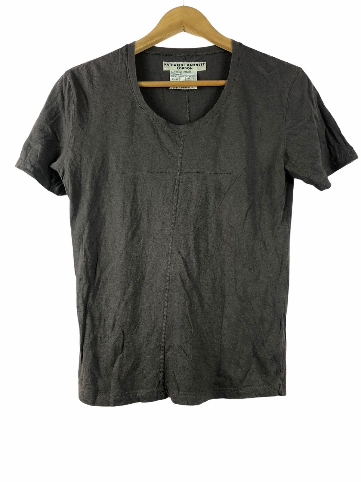 VINTAGE KATHARINE HAMNETT LONDON SHORT SLEEVE T-SHIRT BROWN