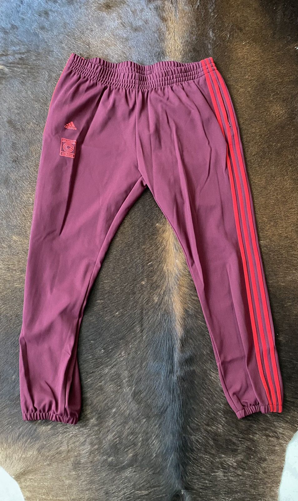 Yeezy Season Adidas Yeezy Calabasas Maroon Nylon Joggers Trackpants XL Grailed