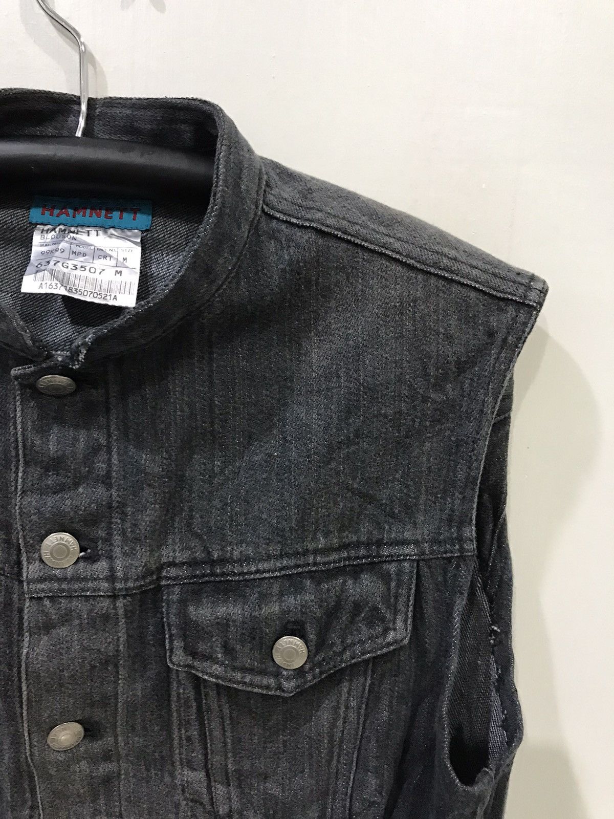 Designer × Katharine Hamnett London HAMNETT Trucker Denim Vest Size US M / EU 48-50 / 2 - 3 Thumbnail