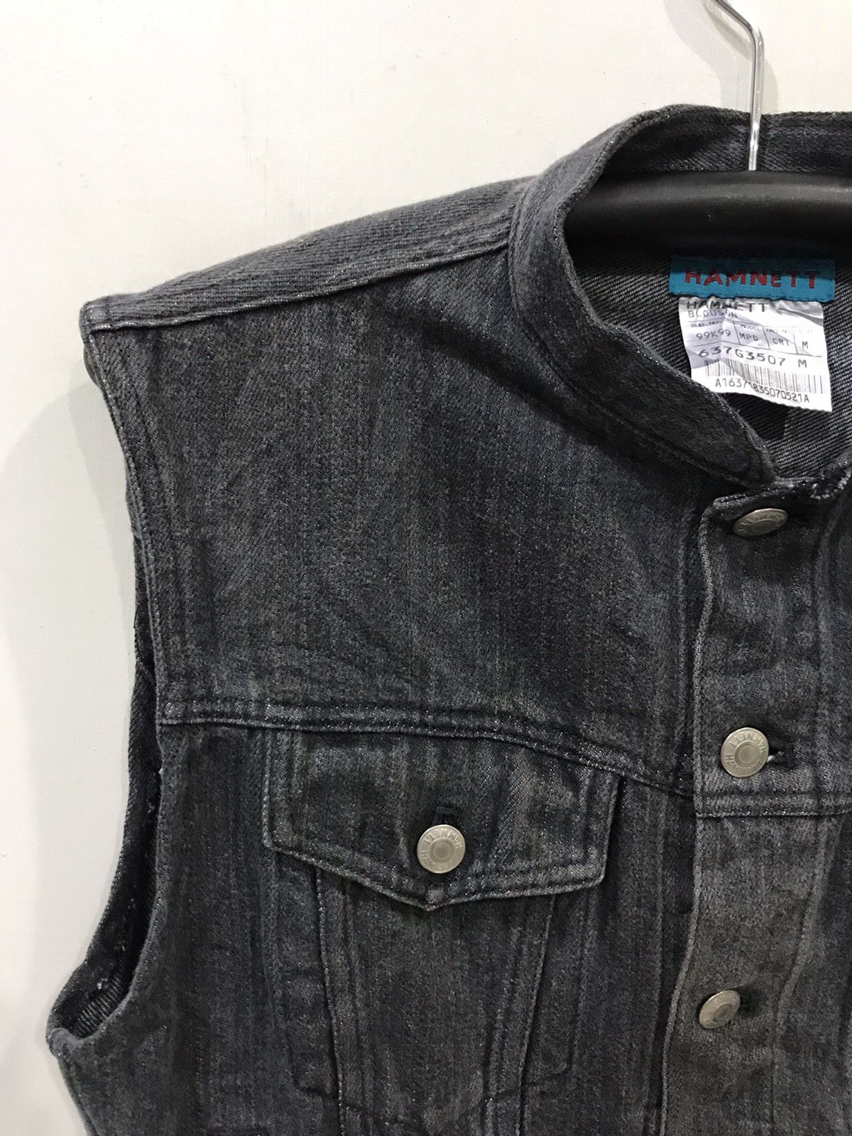 Designer × Katharine Hamnett London HAMNETT Trucker Denim Vest Size US M / EU 48-50 / 2 - 4 Thumbnail