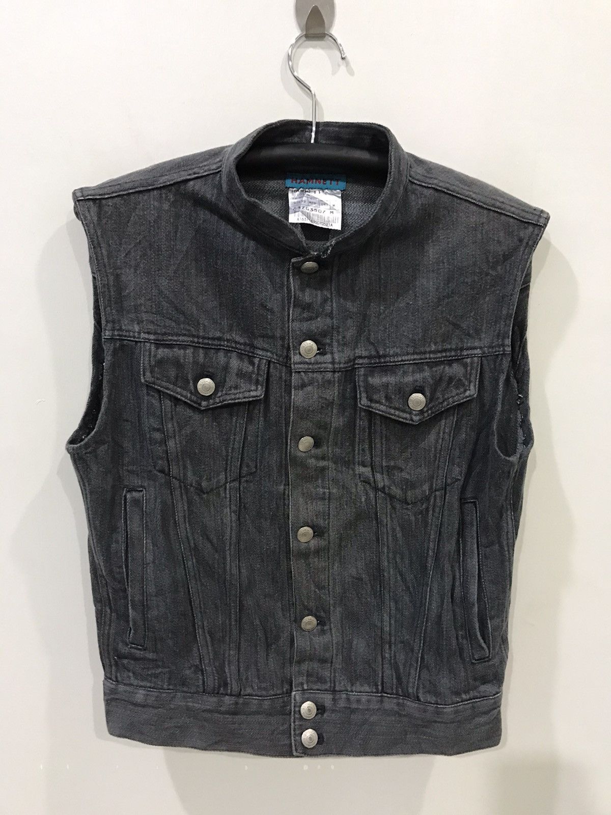 Designer × Katharine Hamnett London HAMNETT Trucker Denim Vest Size US M / EU 48-50 / 2 - 1 Thumbnail