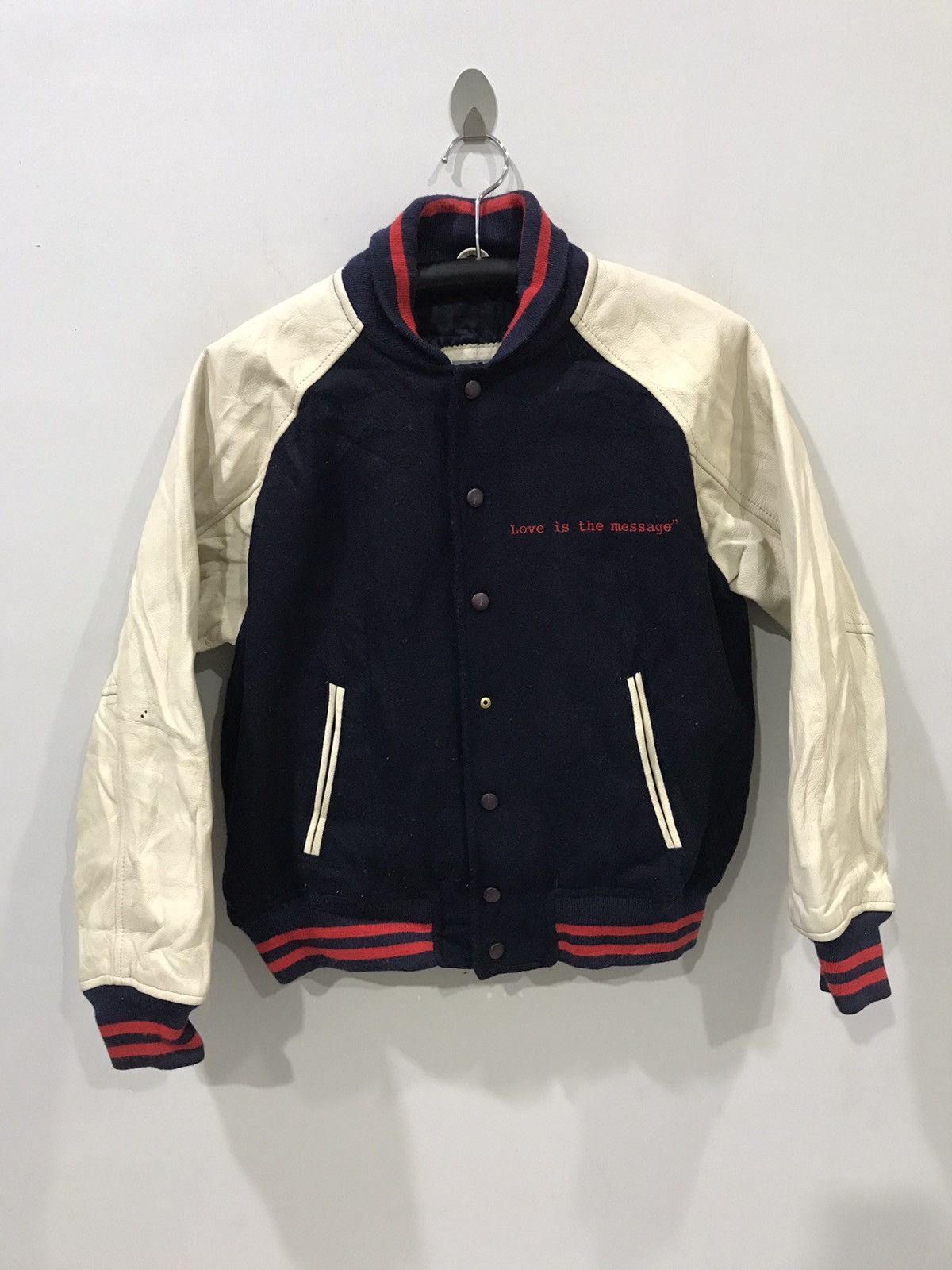 Vintage 💥MINIMALIS💥TVintage FEDU Very Rare Raglan Varsity Jacket Size US M / EU 48-50 / 2 - 1 Thumbnail