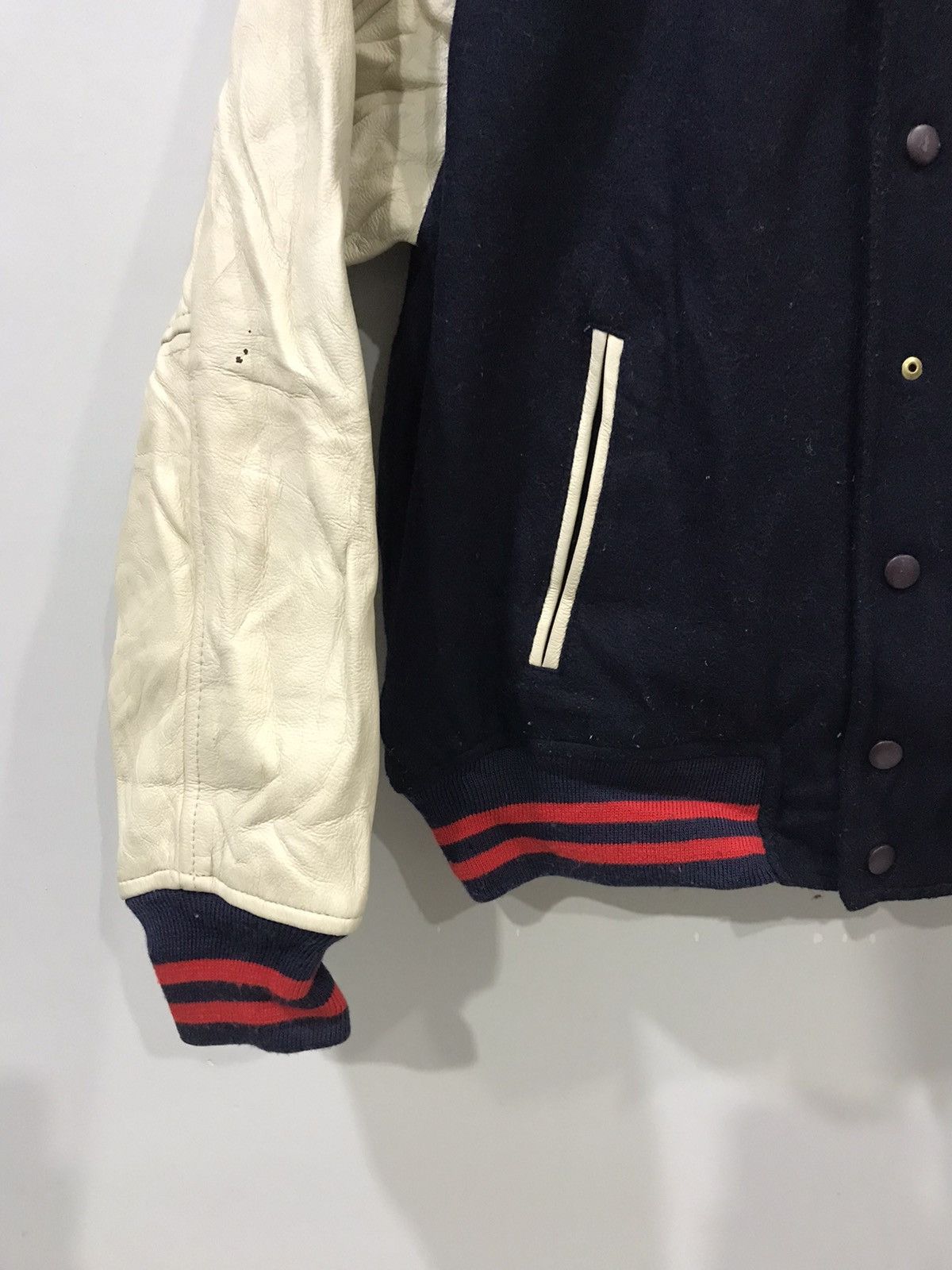 Vintage 💥MINIMALIS💥TVintage FEDU Very Rare Raglan Varsity Jacket Size US M / EU 48-50 / 2 - 5 Thumbnail